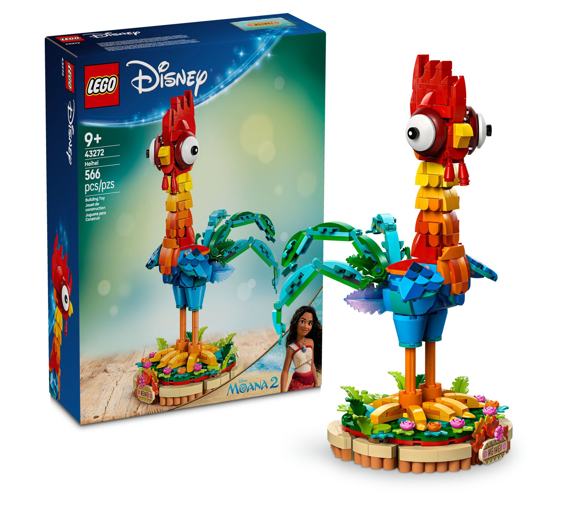 LEGO  Disney Moana 2 Heihei Buildable Animal Model Kit 43272