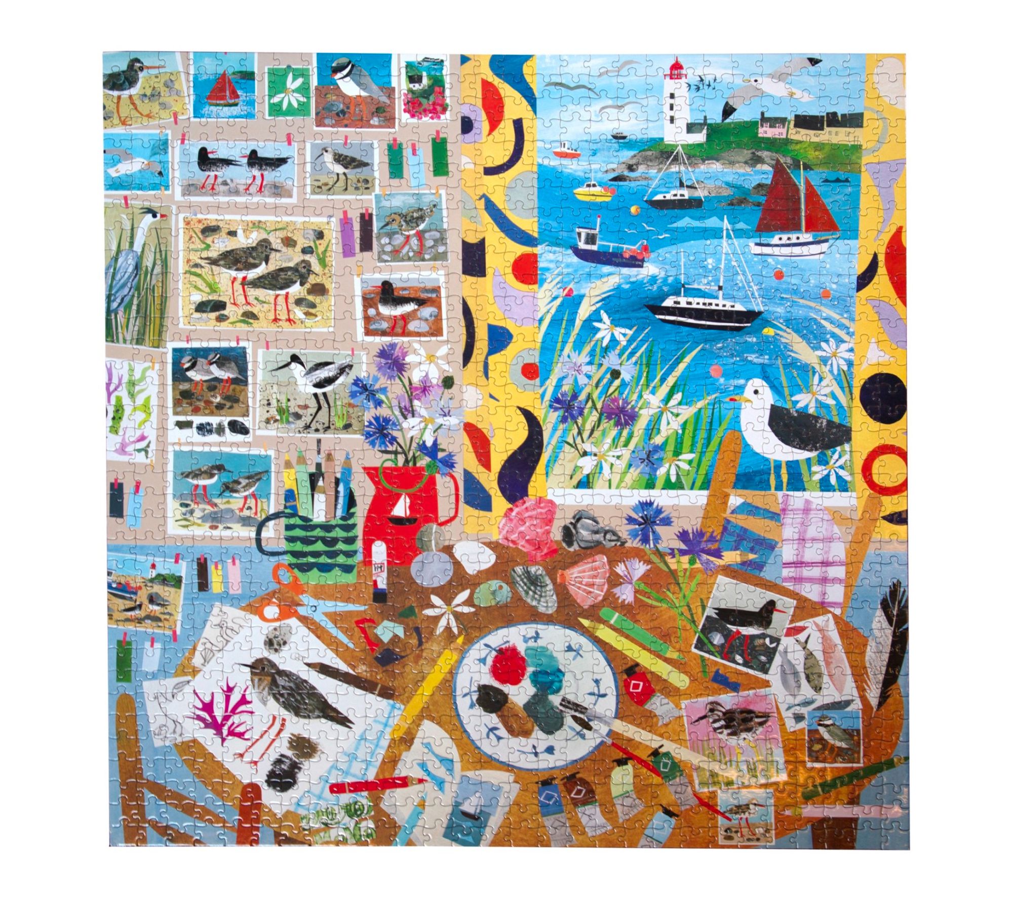 eeBoo Piece & Love Seabirds 1000 Piece Puzzle
