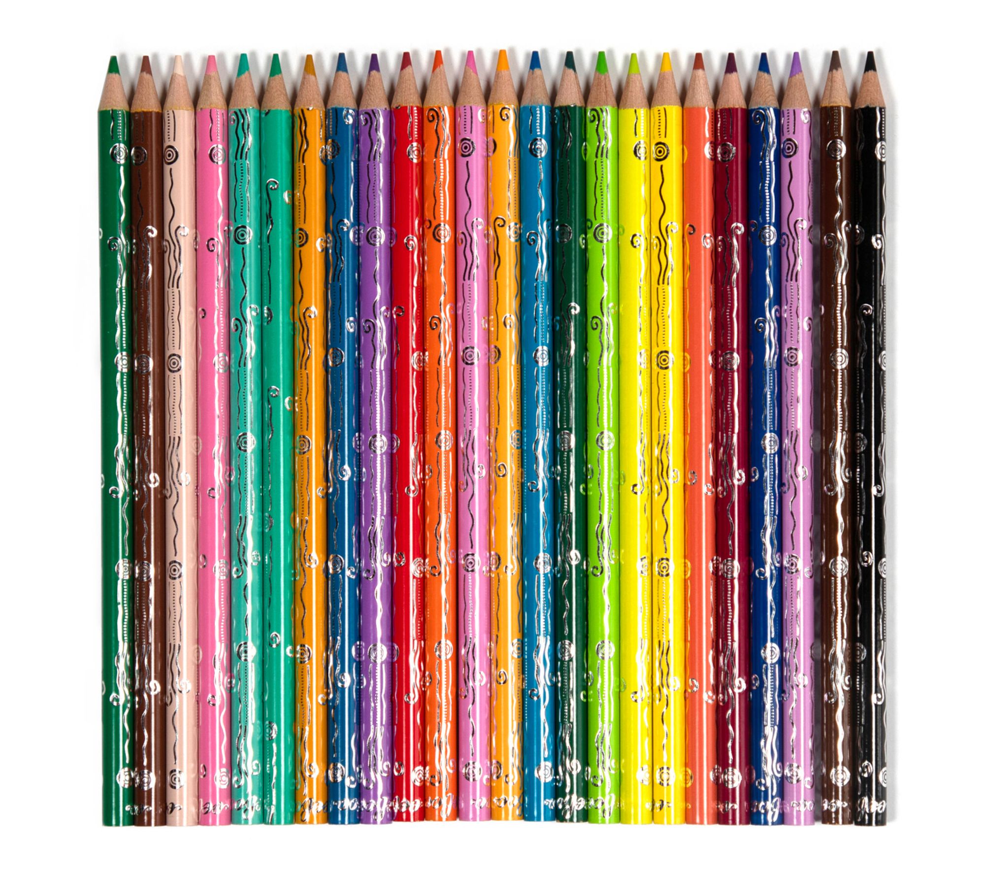 eeBoo Piece & Love Seaside Garden Watercolor Pencils, 24 Count