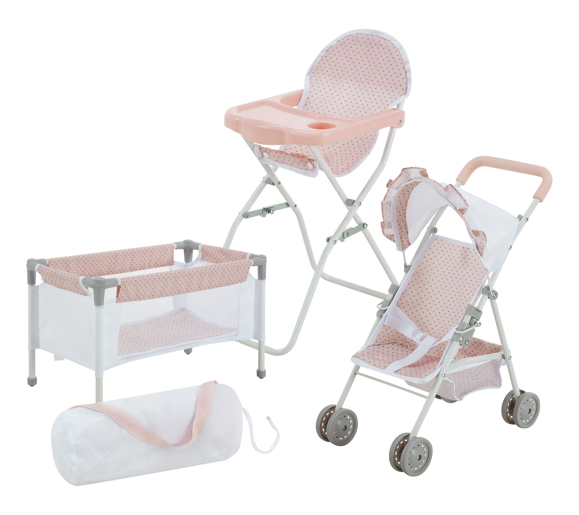 Olivia's Little World Baby Doll Nursery Set - 3Pcs