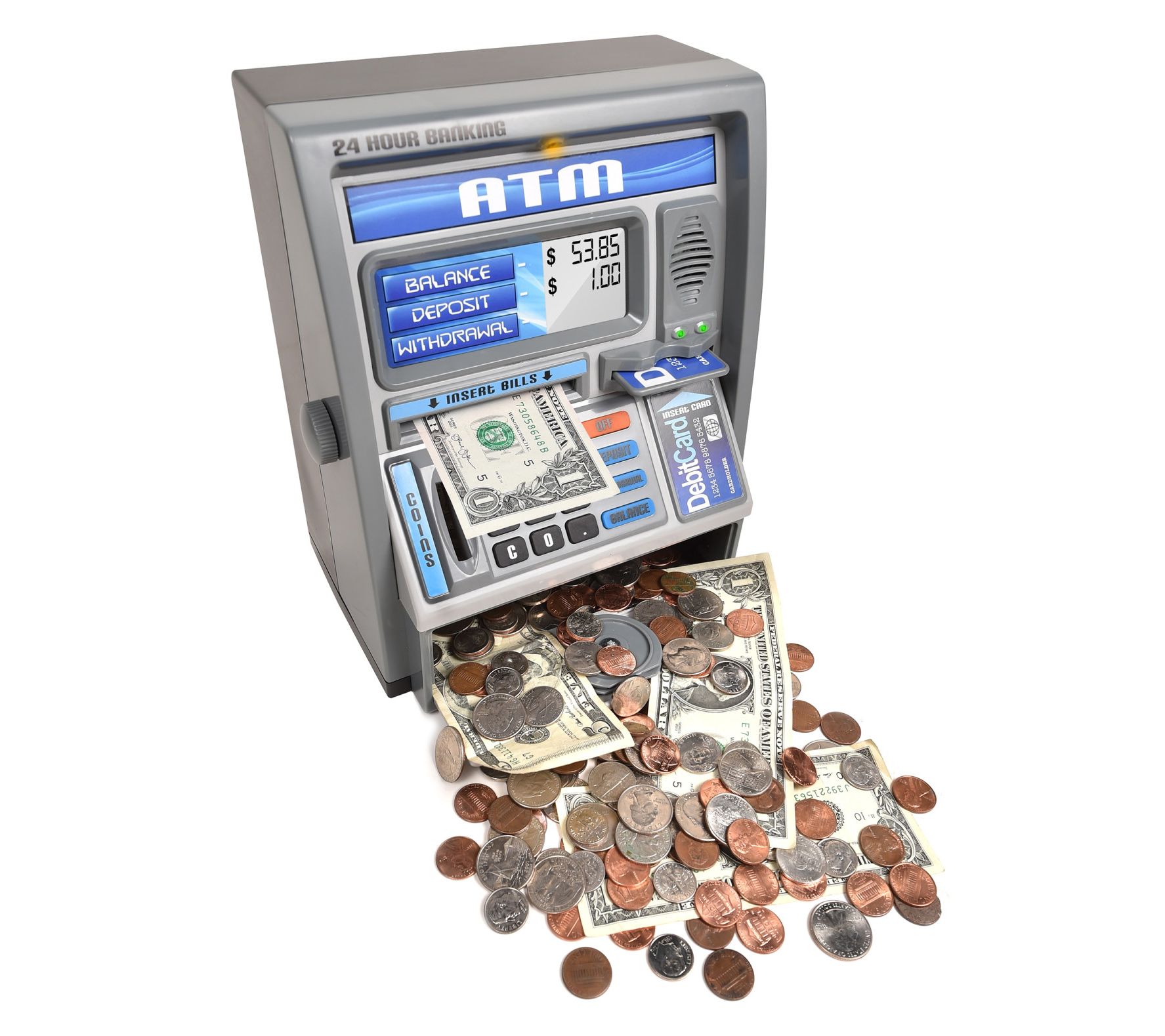 Dr. STEM Talking ATM Bank Toy, Digital Money Saver w/ Card