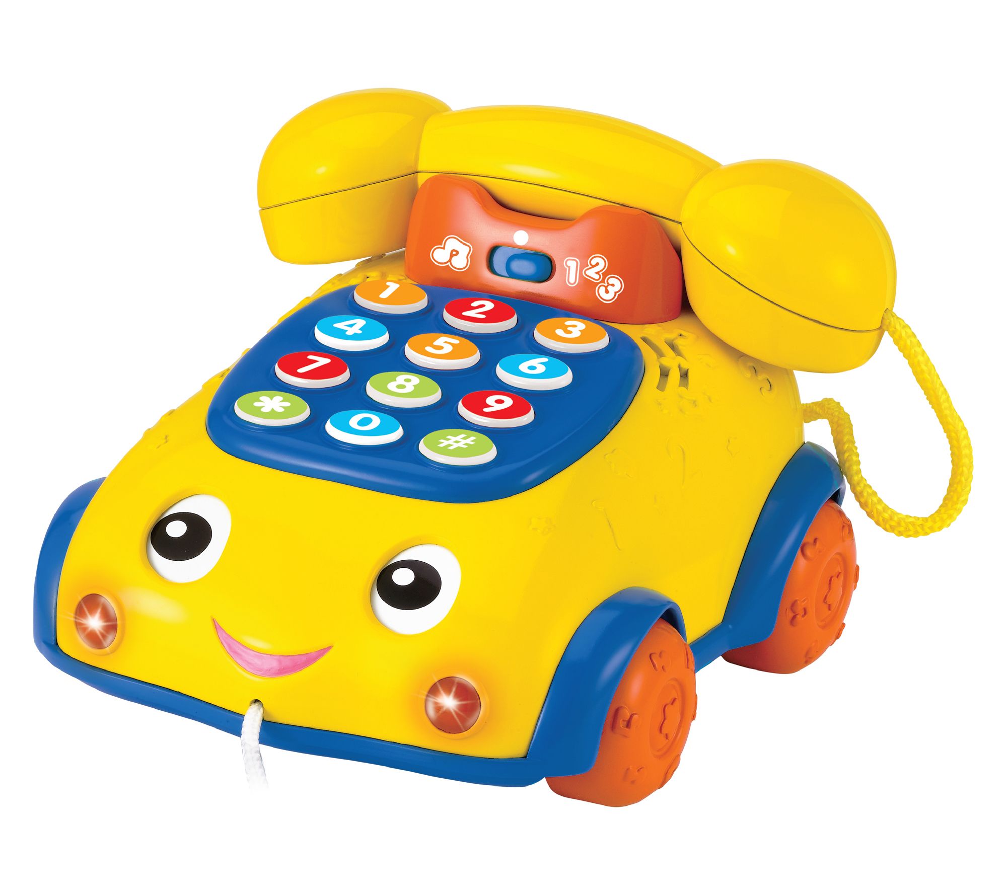 Winfun Talk 'N Pull Yellow Phone