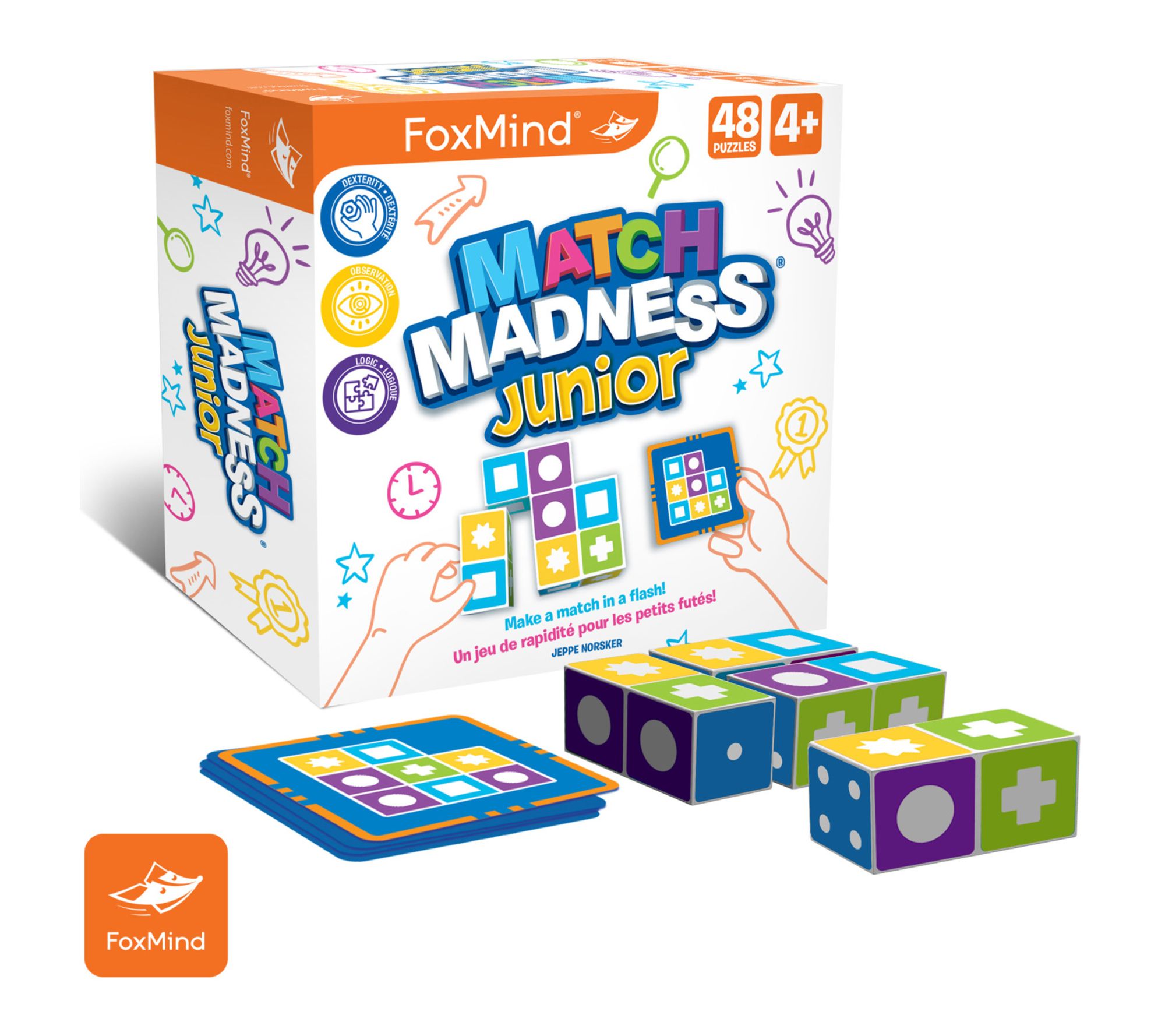 FoxMind Games Match Madness Junior, A Pattern Matching Game