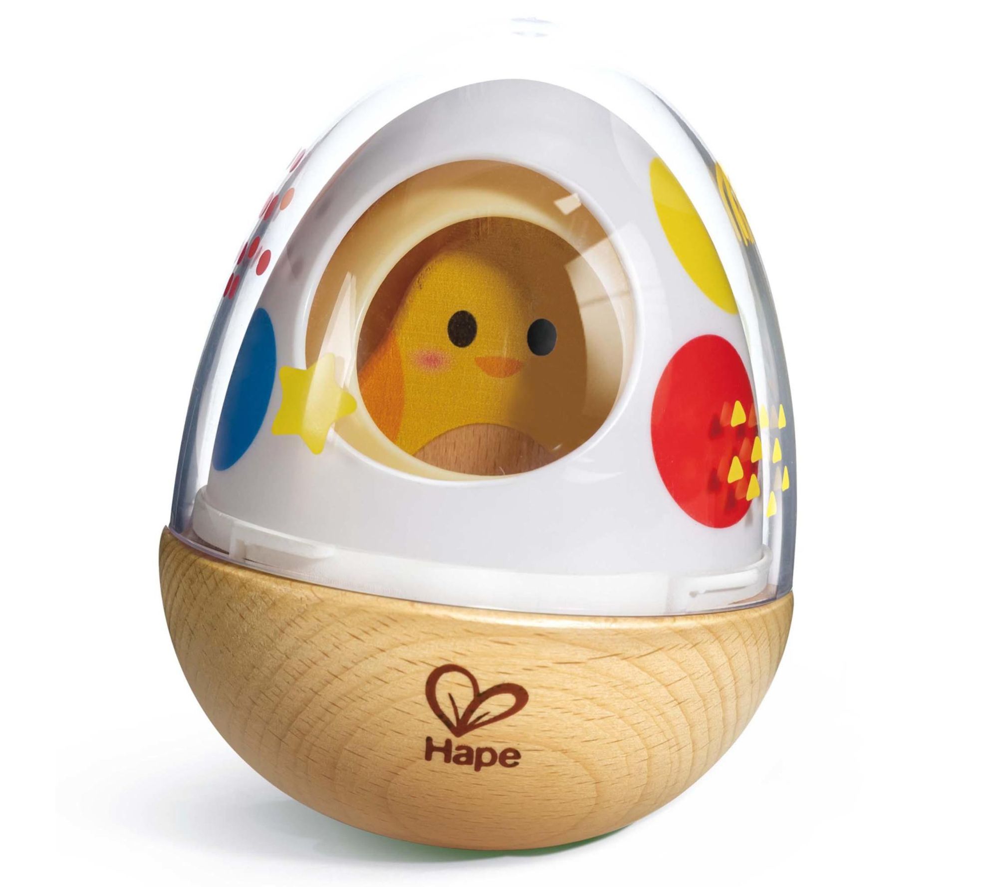 Hape Wobble Wonder Stacker Nesting Chicken andEgg Shell Toy