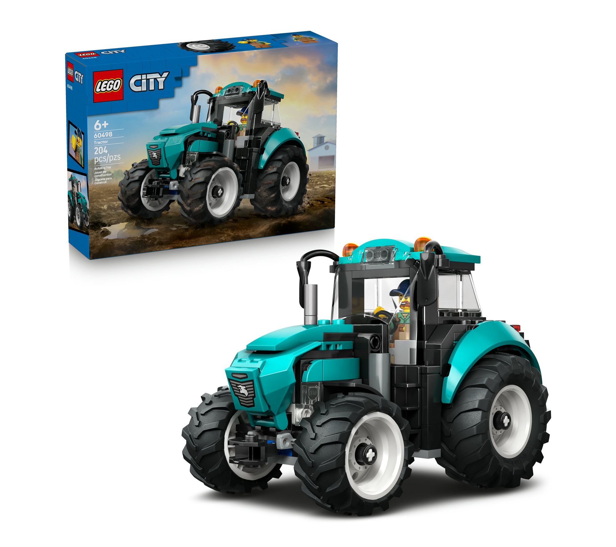 LEGO City Tractor Farm Toy Building Set and Minifigure 60498