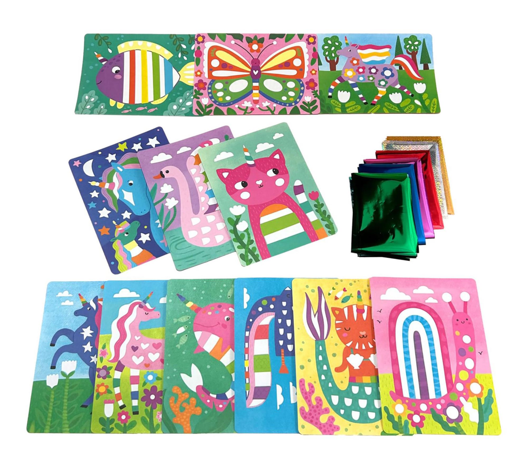 OOLY Foiltastic Foil Art and Coloring Set Whimsical World