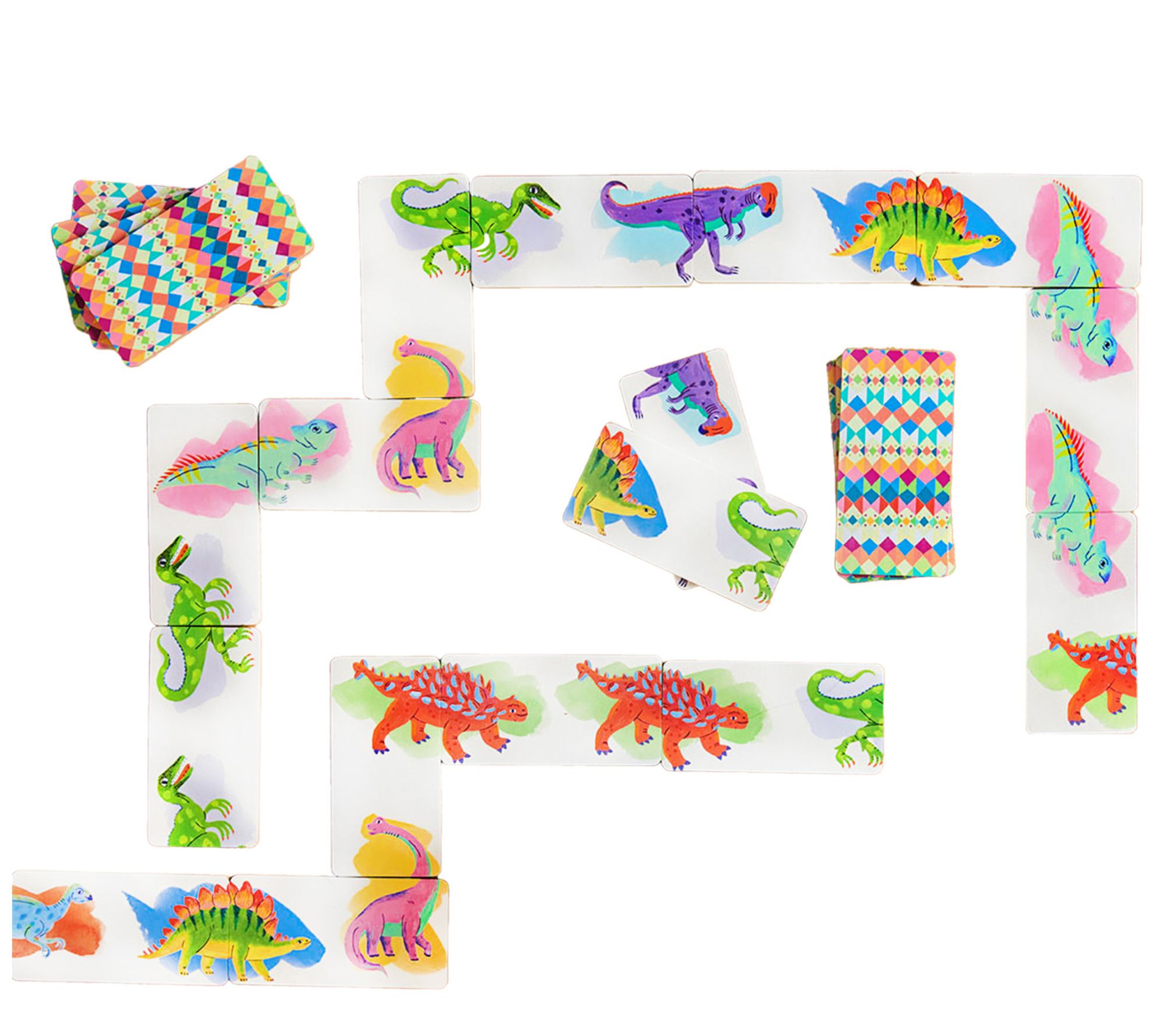 eeBoo Floor Head To Toes Dinosaur Dominoes 28 pieces