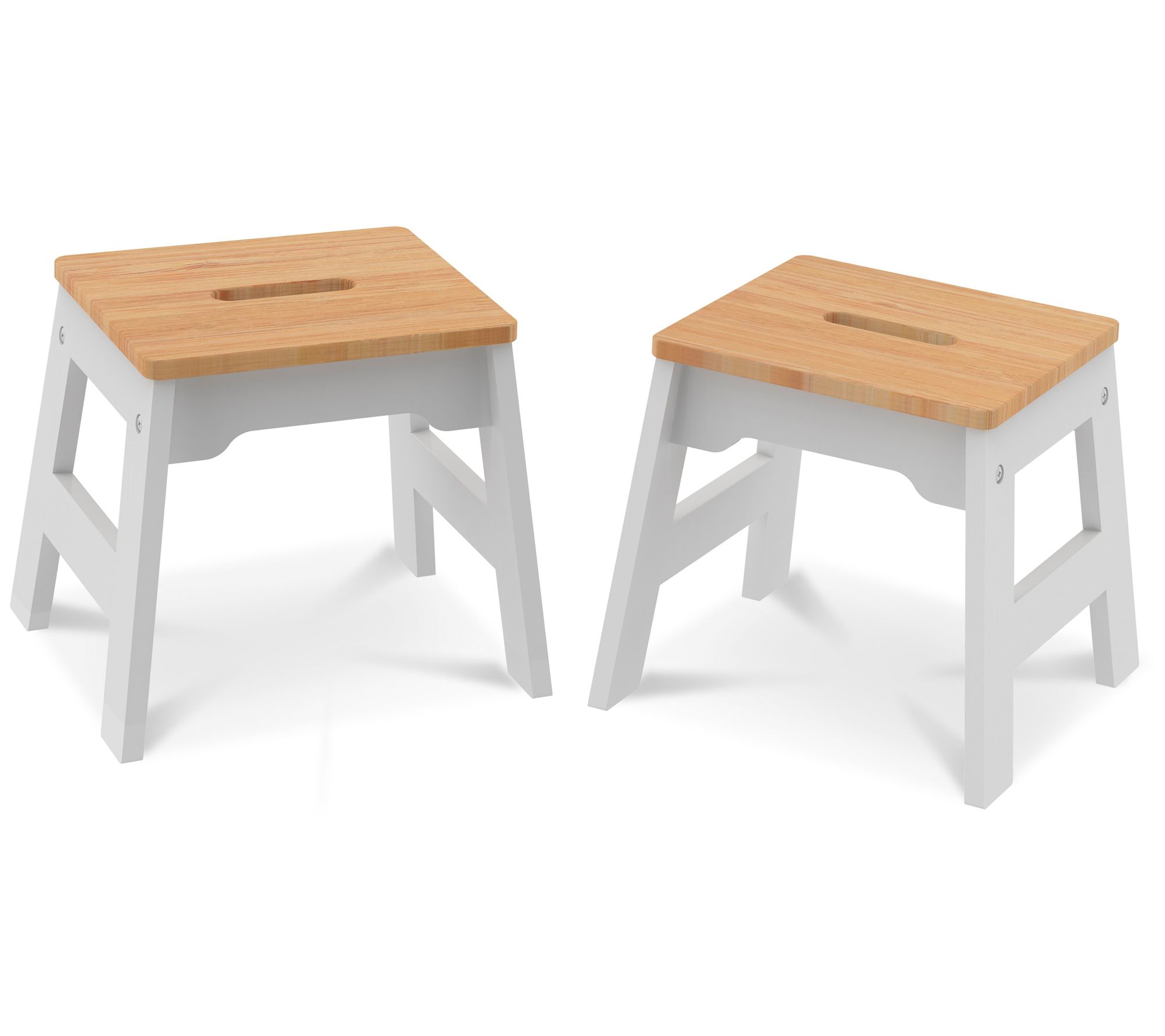Melissa & Doug Wooden Stools - Set of 2
