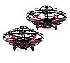 Braha Industrie Set of 2 UFO Hand Controlled Drone with LED Lights