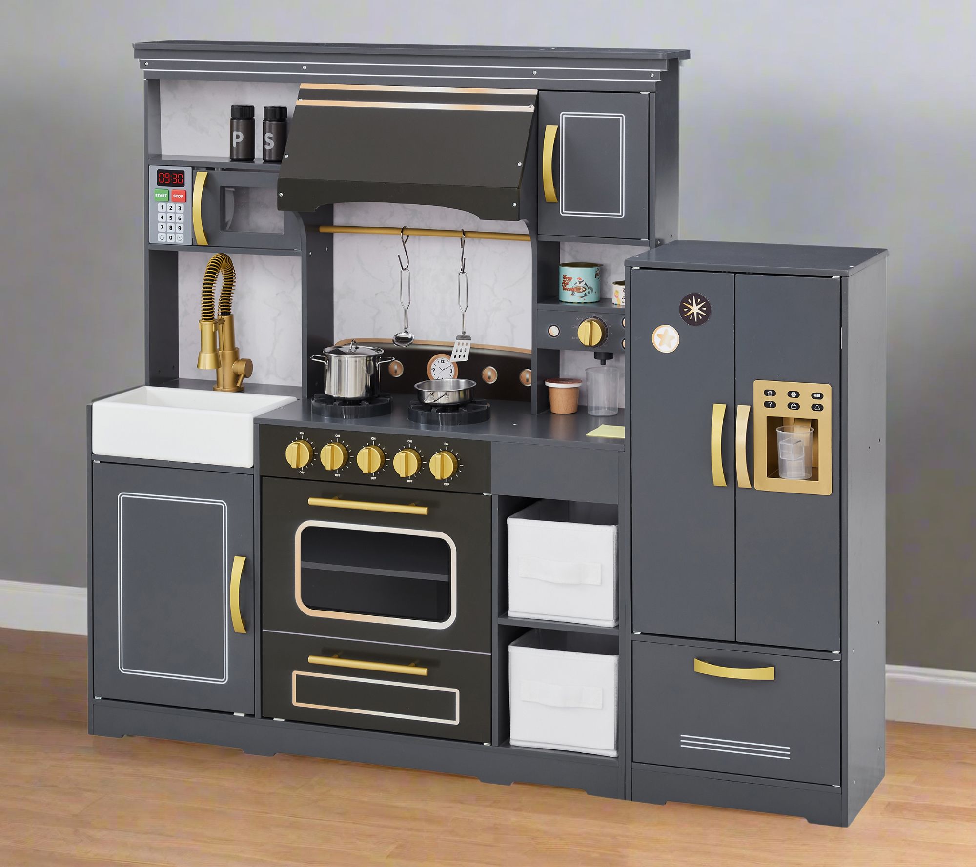 Teamson Kids Little Chef Colonie Play Kitchen with Accessories