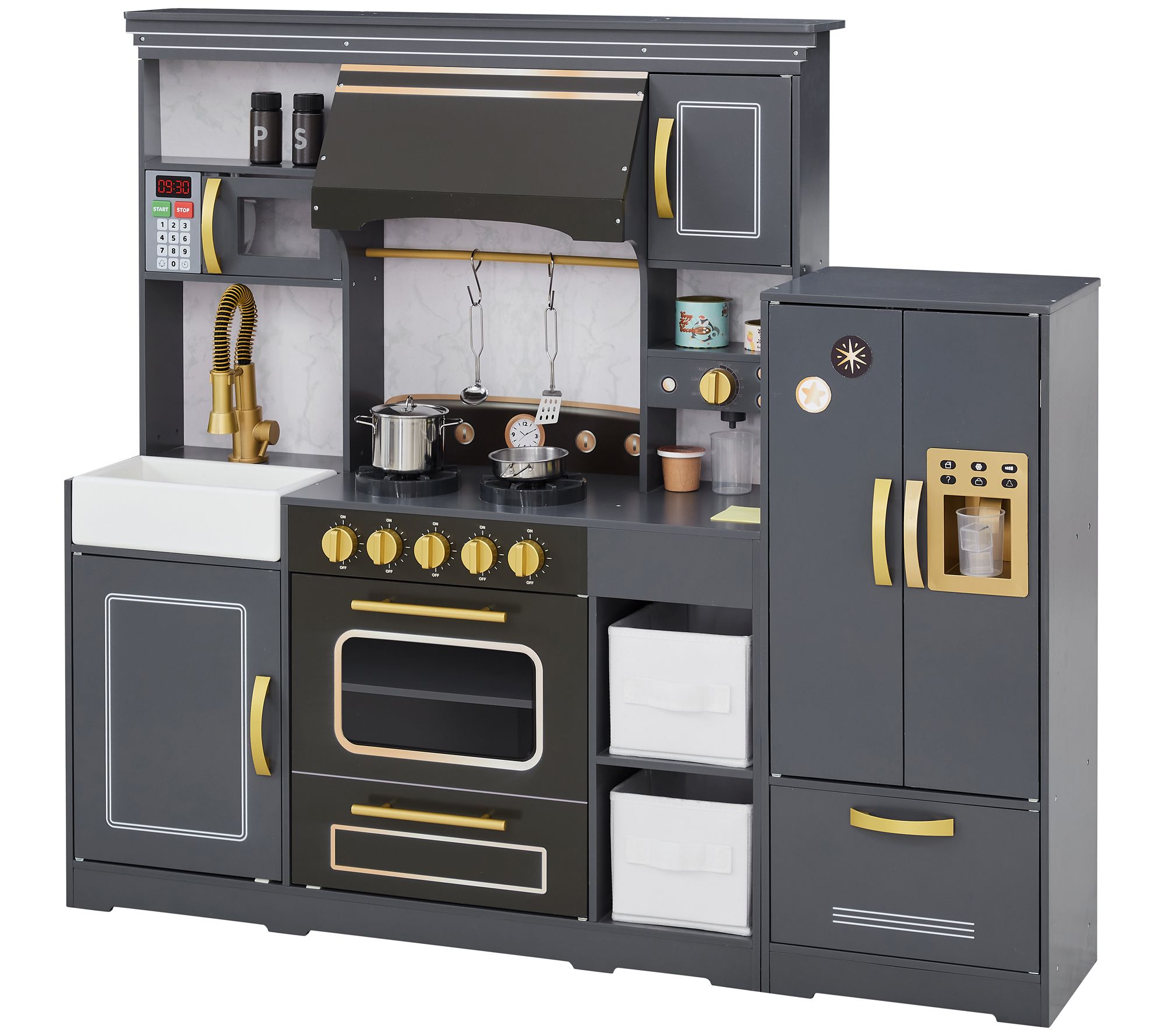 Teamson Kids Little Chef Colonie Play Kitchen with Accessories