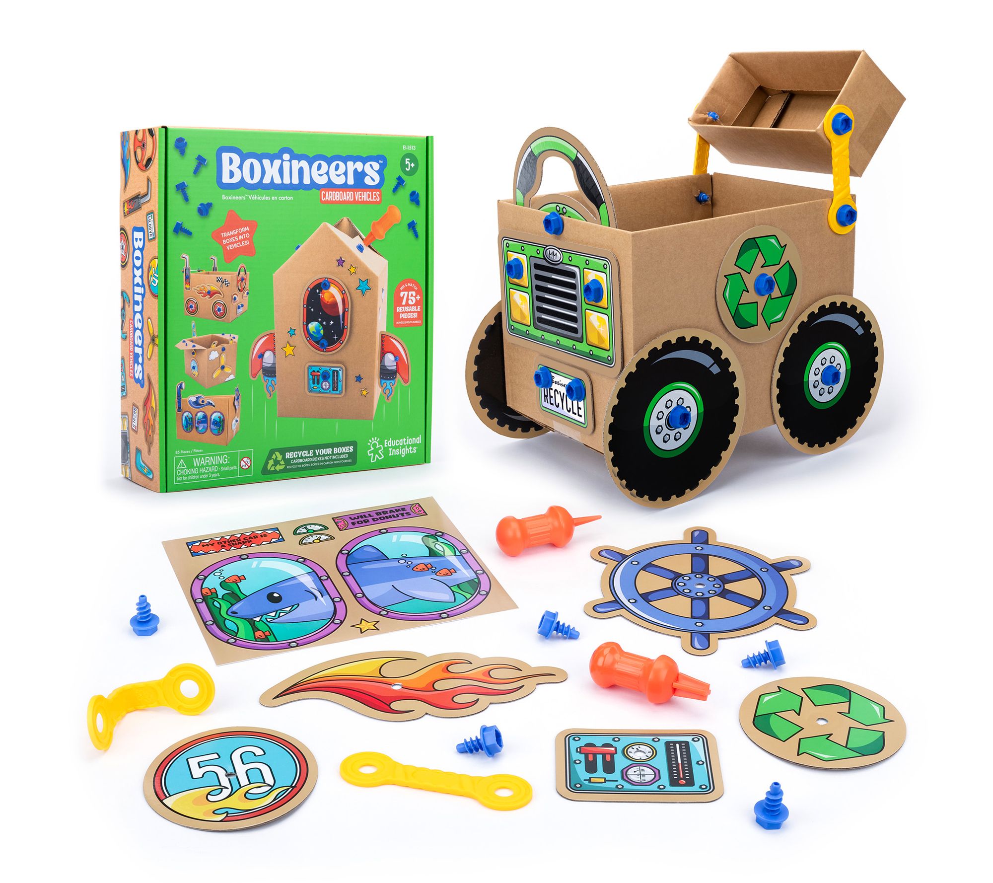 Educational Insights Boxineers Cardboard Vehicles