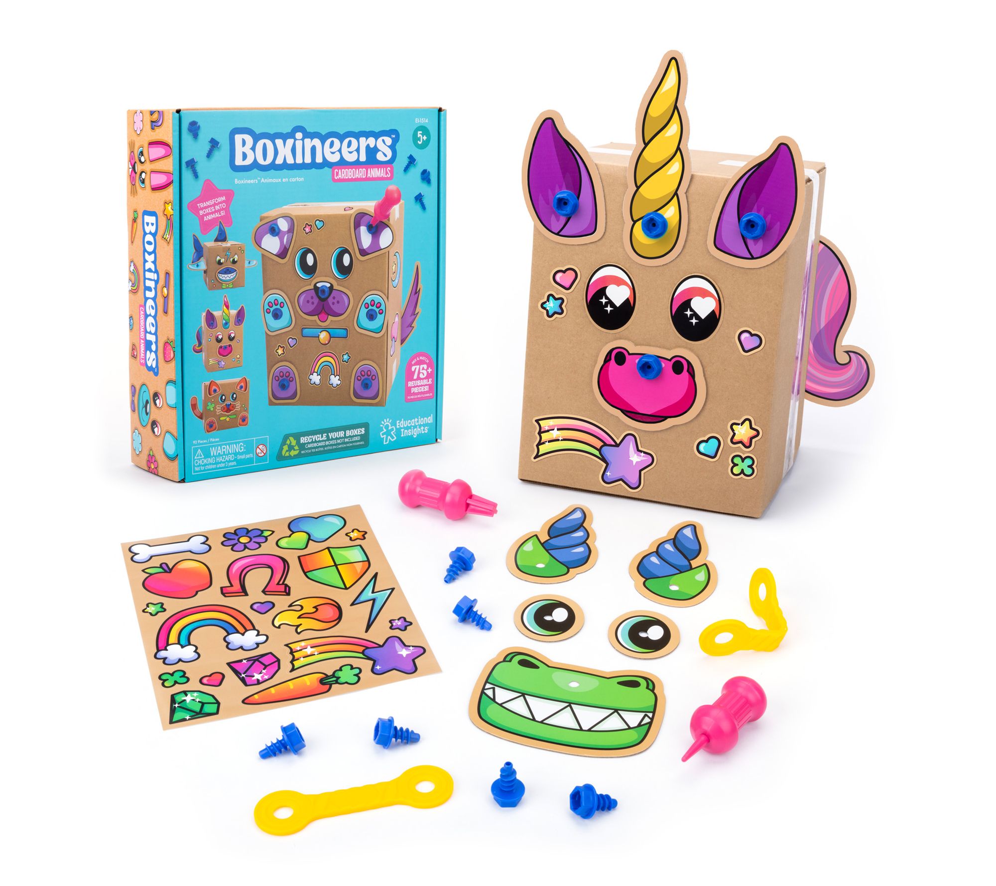 Educational Insights Boxineers Cardboard Animals