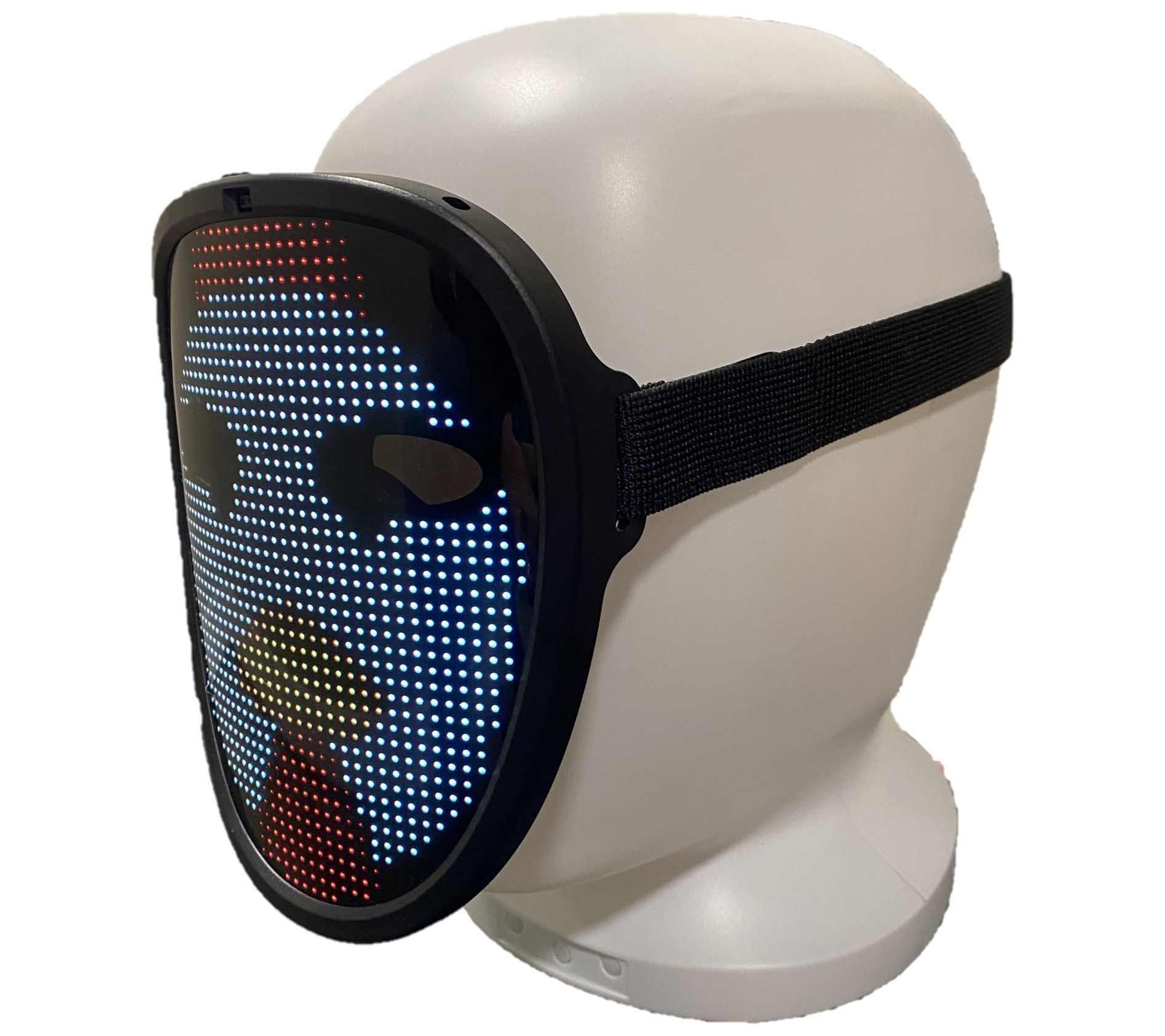 Super Bright LED Light Face Changing Mask with Button Control