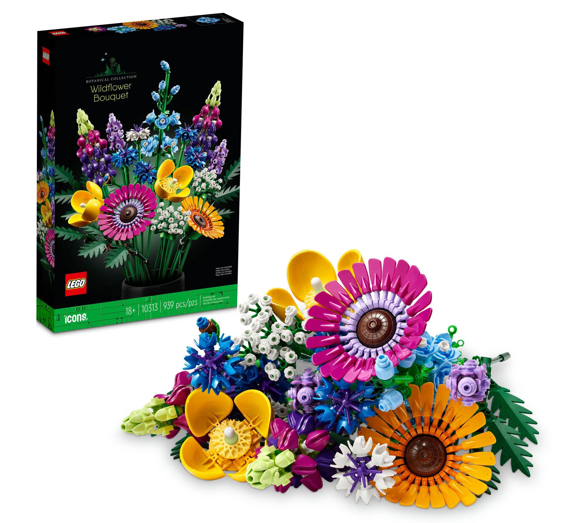 LEGO Icons Wildflower Bouquet 10313 Building Set - 939 Pieces