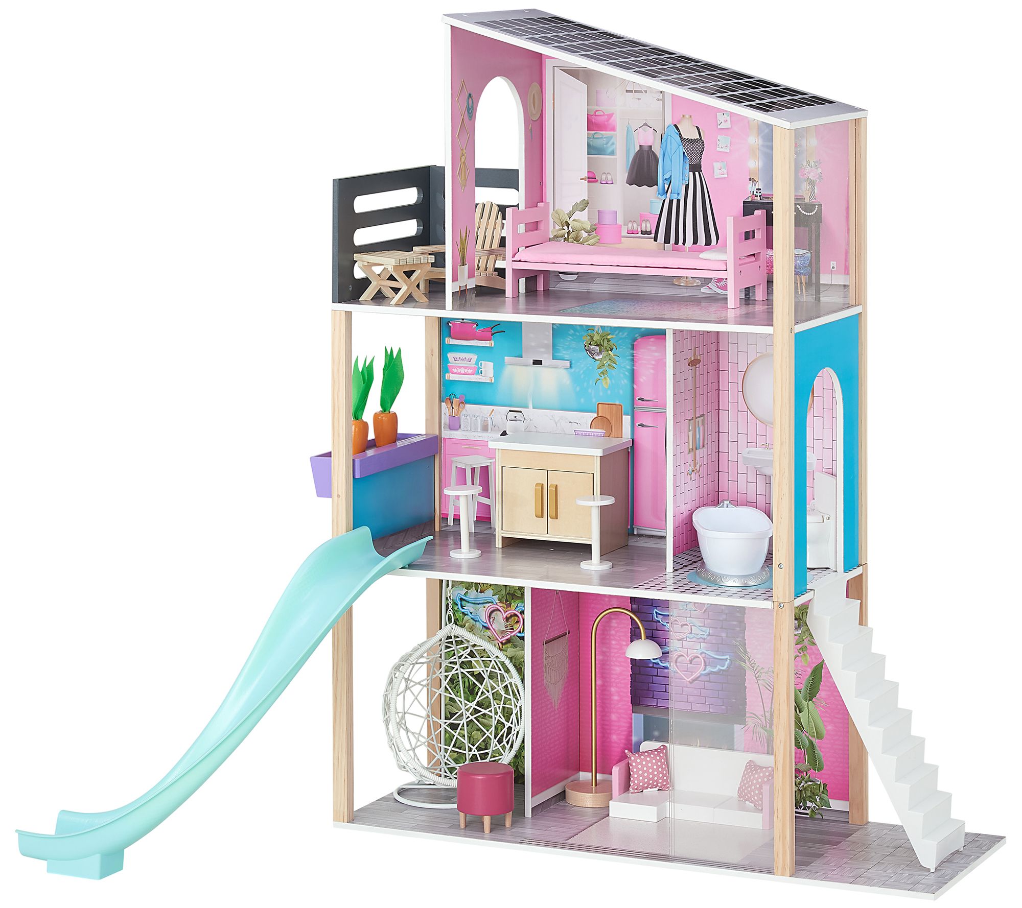 Teamson Kids Dreamland Boho Beach House & Accessories