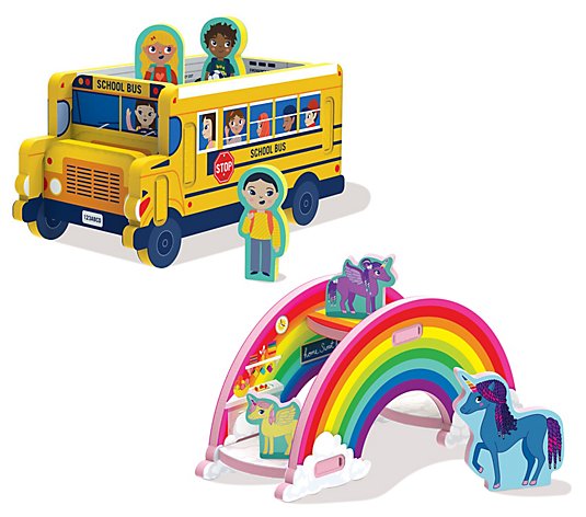StoryTime Toys Set of 2 3-D Play Puzzles