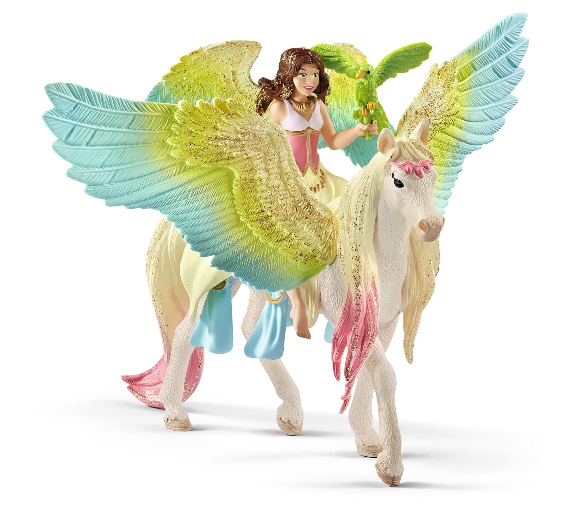 Schleich Bayala Fairy Surah With Glitter Pegasu s