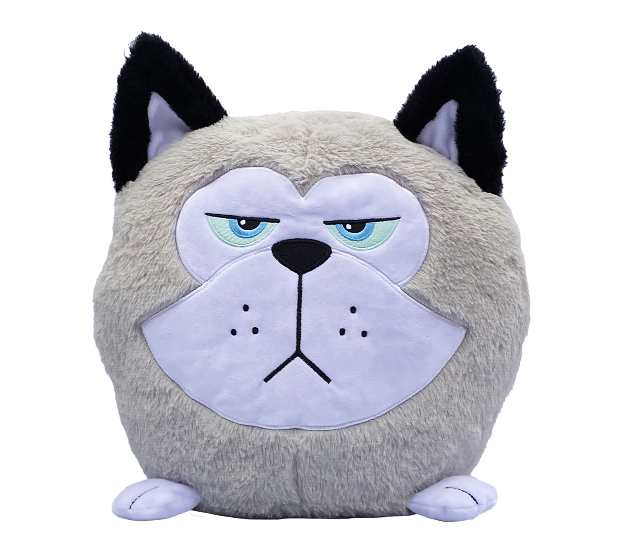 Hangry Petz Cooper Husky 12in Grey and White Animal Plush