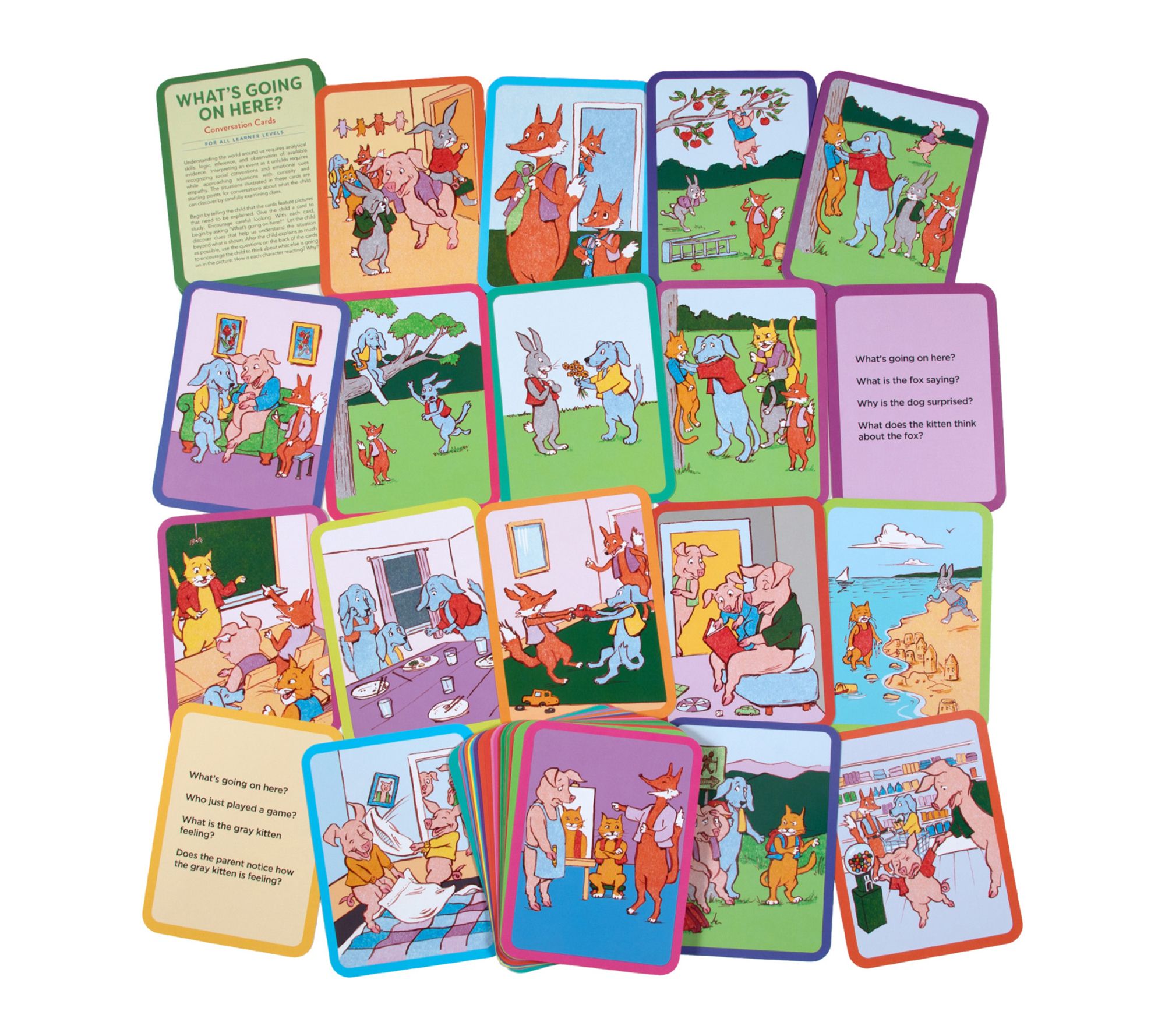 eeBoo What's Going On Here? Conversation Flashcards