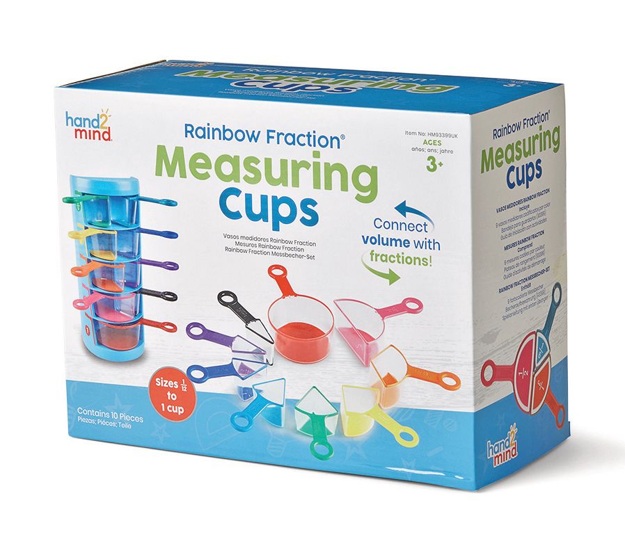 Rainbow Fraction Measuring Cups