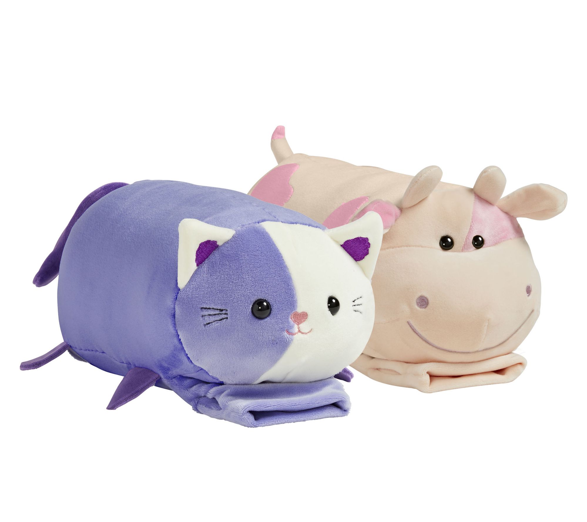 Pillow Pets Set of 2 Buddy On The Go Wearable Plush