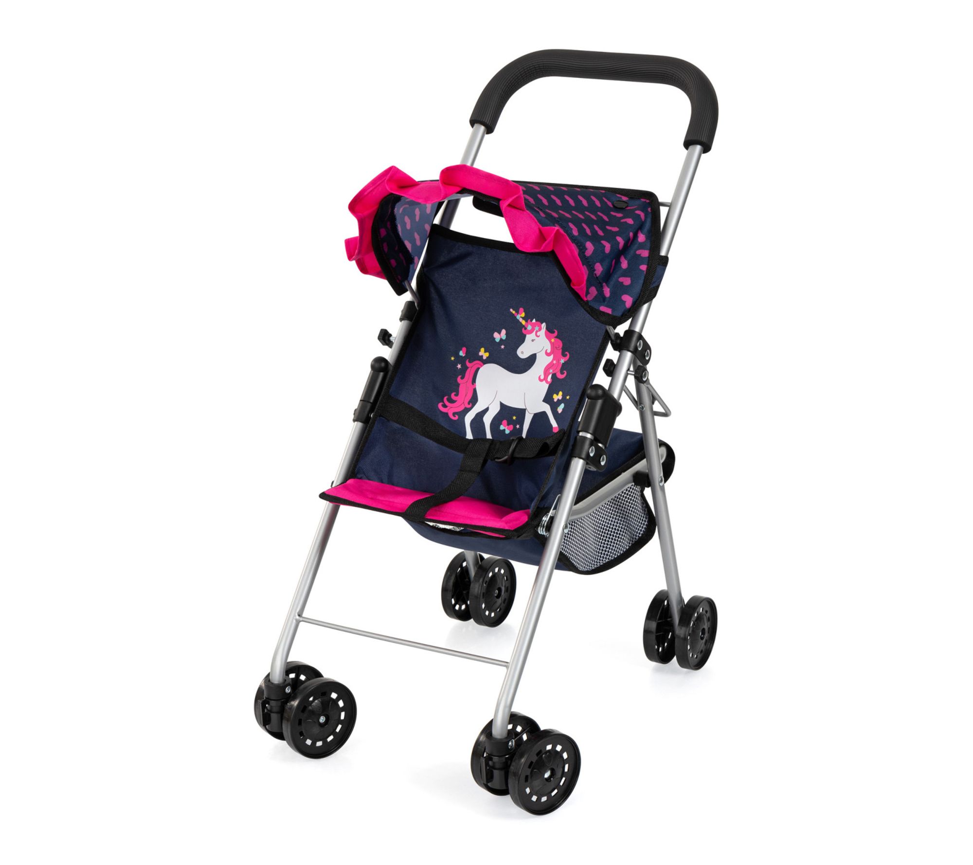 Bayer Design Foldable Buggy Stroller with Sun Canopy for Dolls