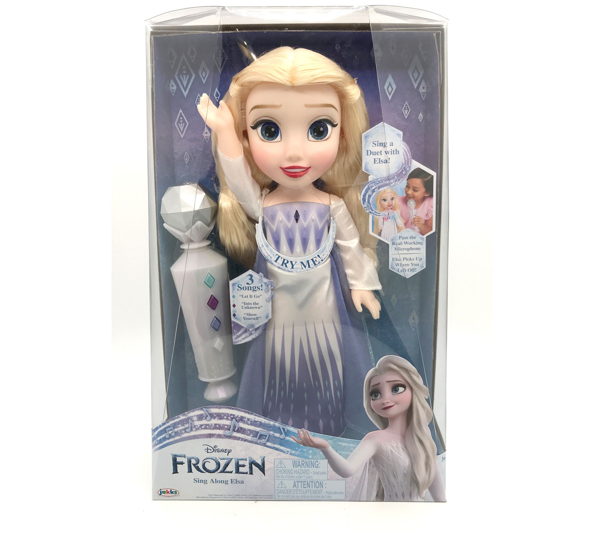 Disney Frozen Elsa Light Up Melody Microphone Plays Let It Go Chorus Brand New 