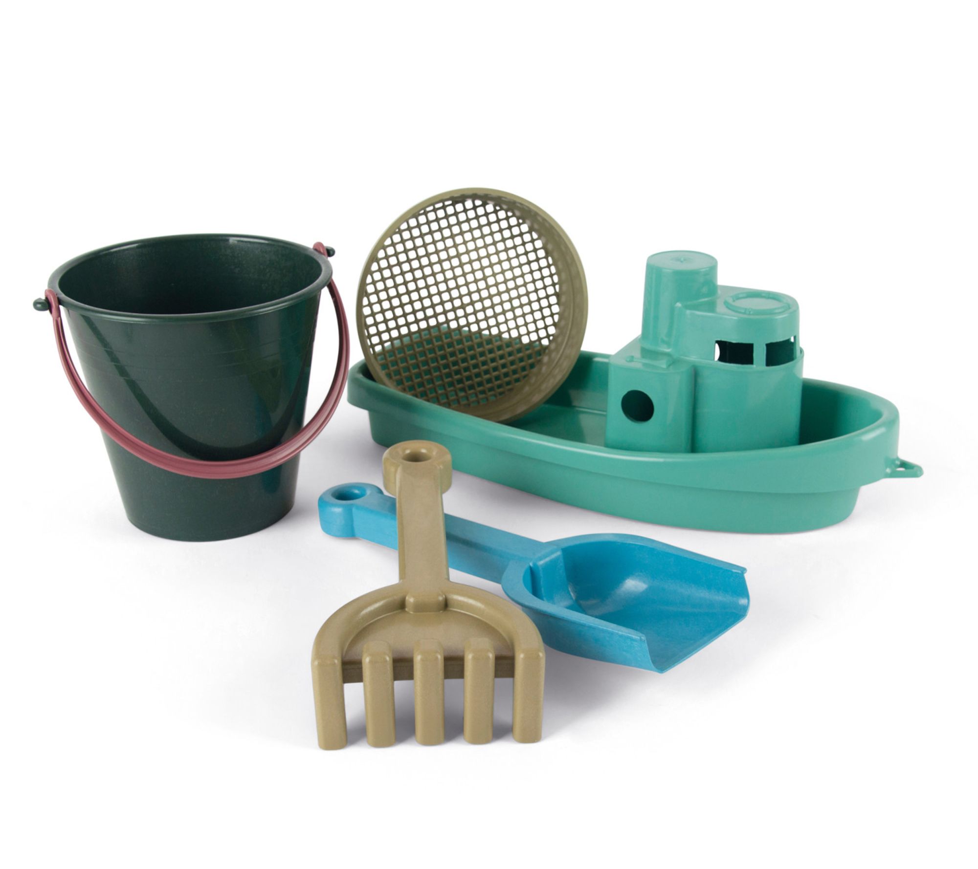 Dantoy Blue Marine Toys Boat & Sand Playset - 5Pieces