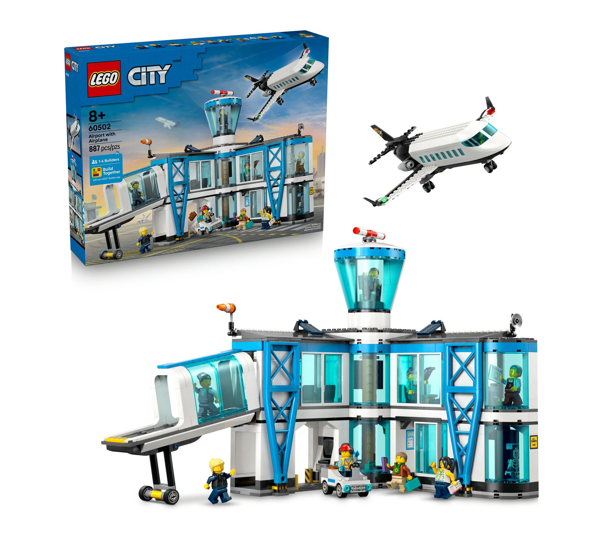 LEGO City Airport with Airplane - Toy Model Airport Set - 6050