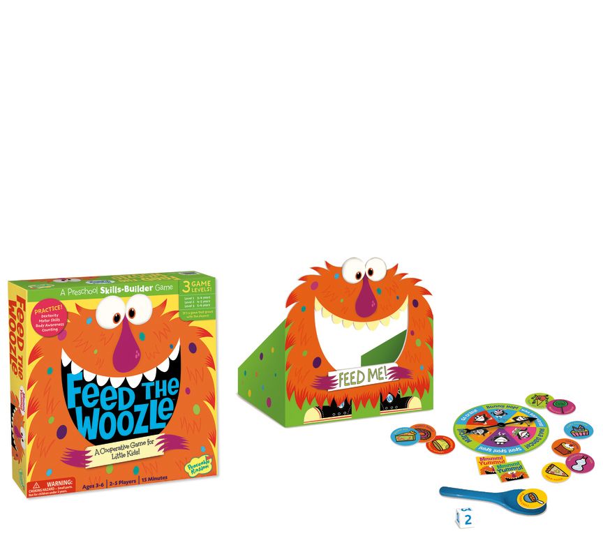 Peaceable Kingdom Feed the Woozle Preschool Game