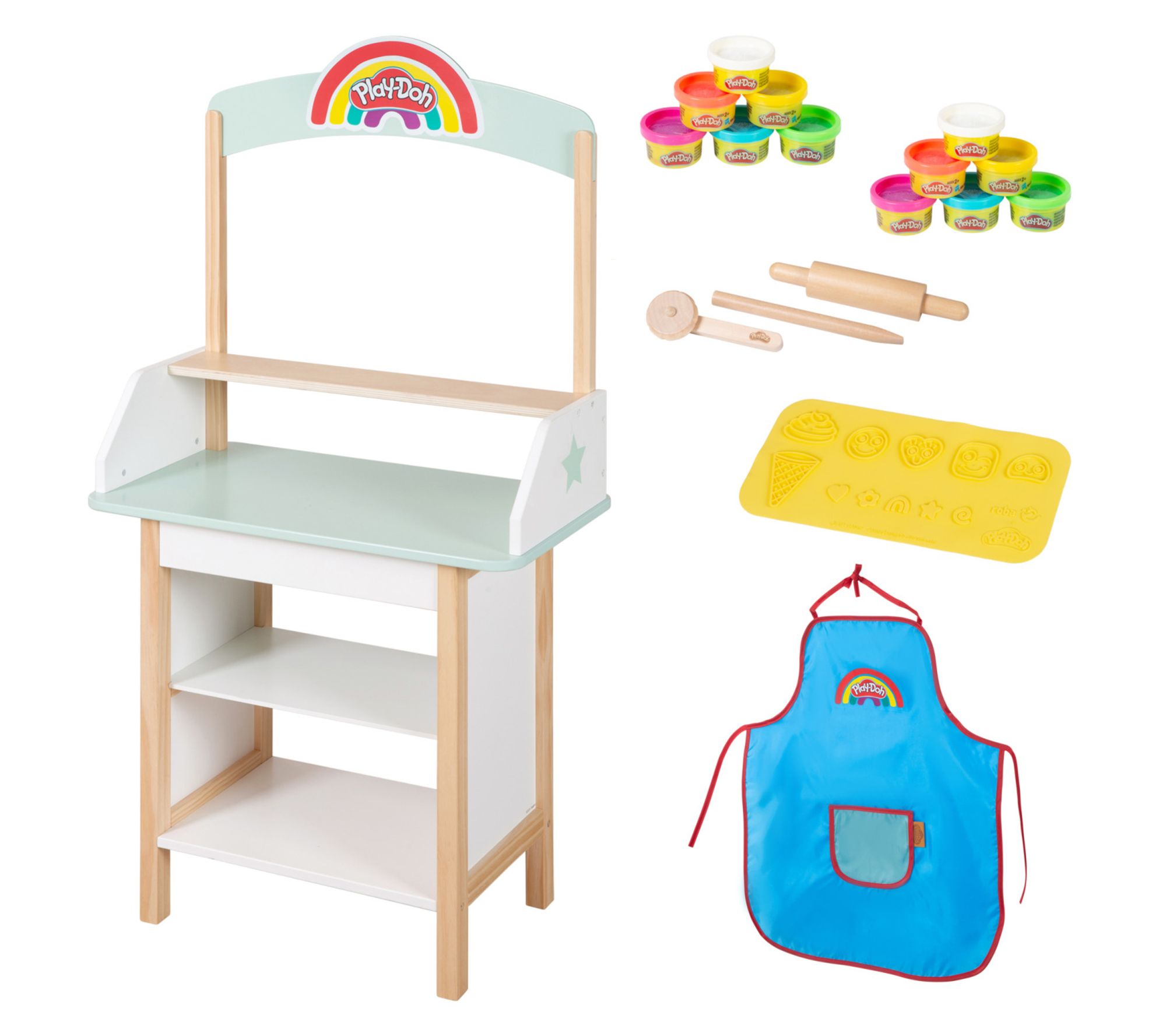 Play-Doh Ice Cr eam Stand Play Center w/ 12 Co ntainers