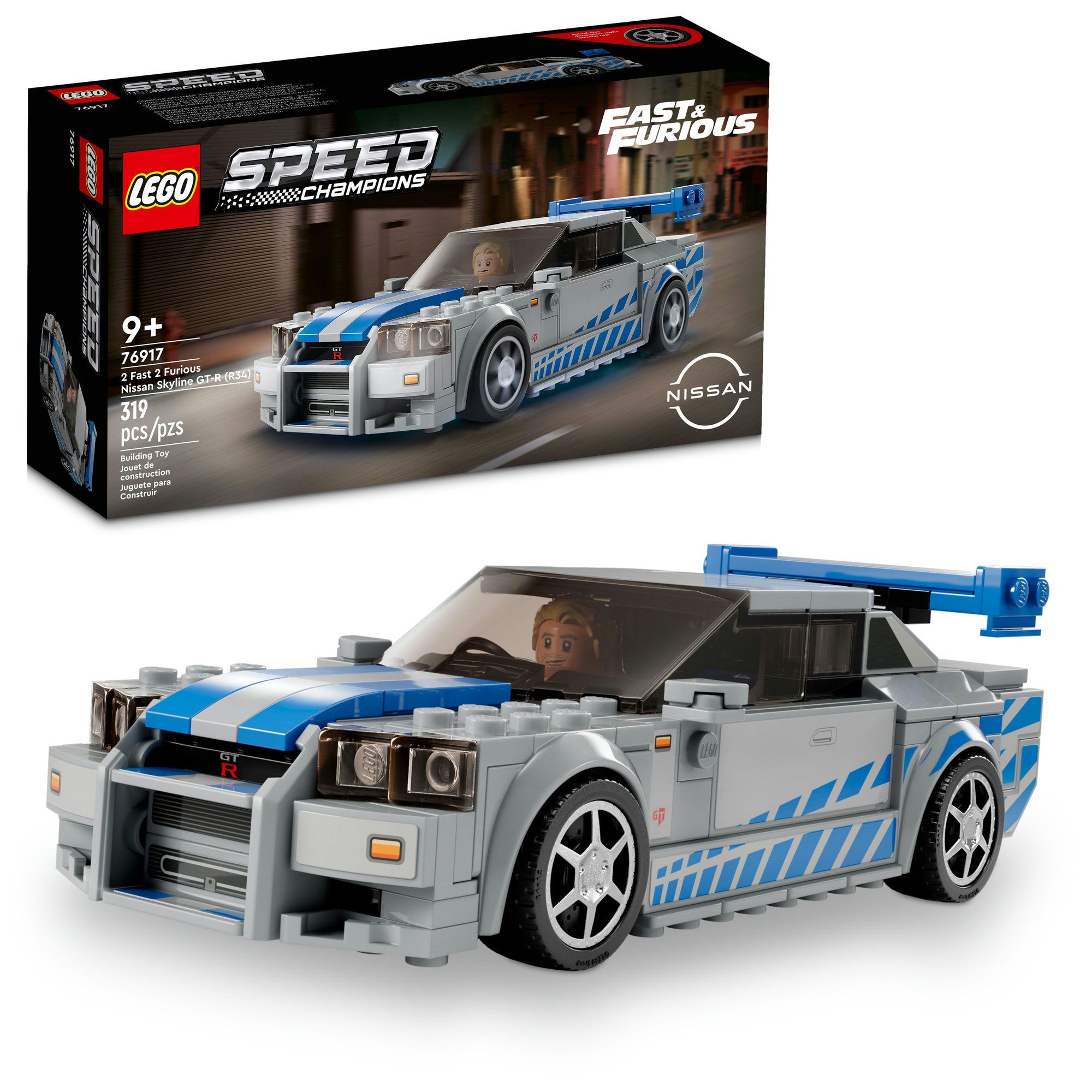 LEGO Speed Champions 2 Fast 2 Furious Nissan Skyline GT-R R34