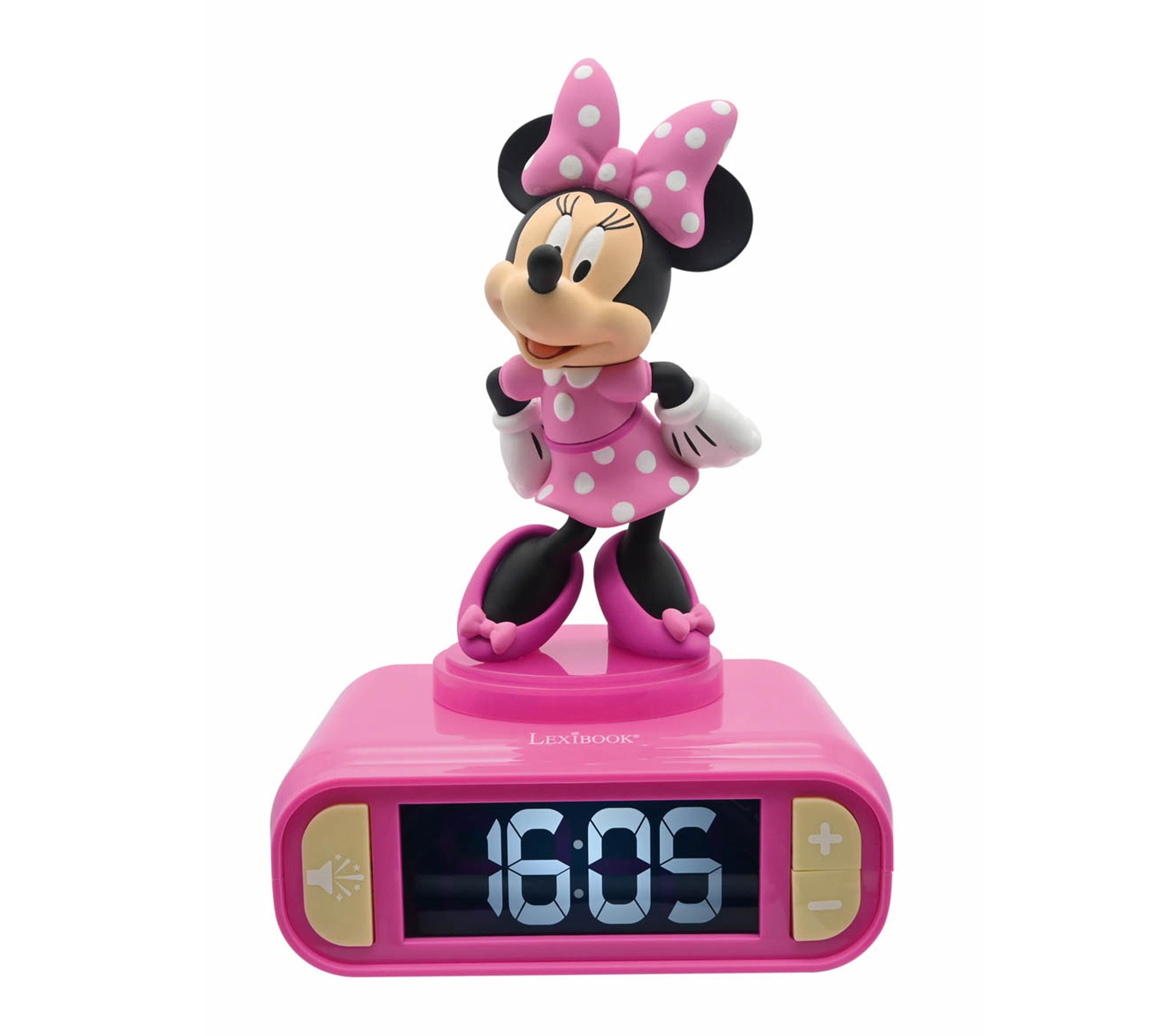 Lexibook Minnie 3D Digital Alarm Clock with Sou nds