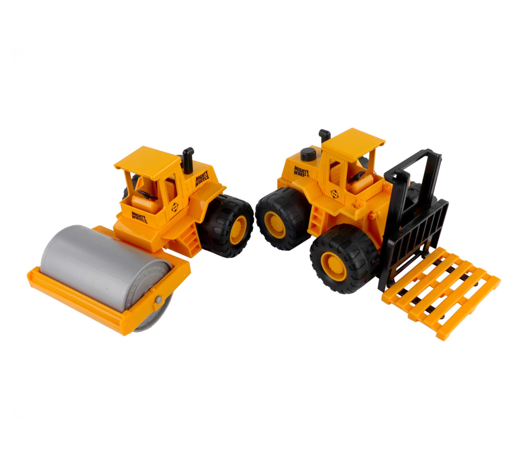 Mighty Wheels Construction Vehicles Roller, Fork Lift