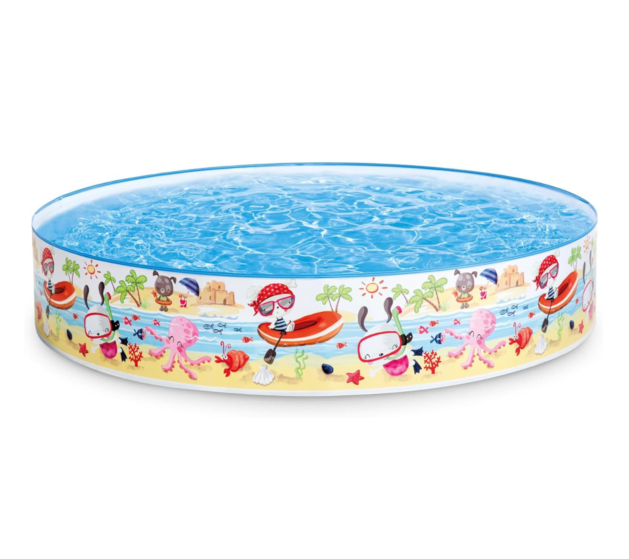 Intex Snapset Pool Fun At The Beach Water Splash Kiddie Pool