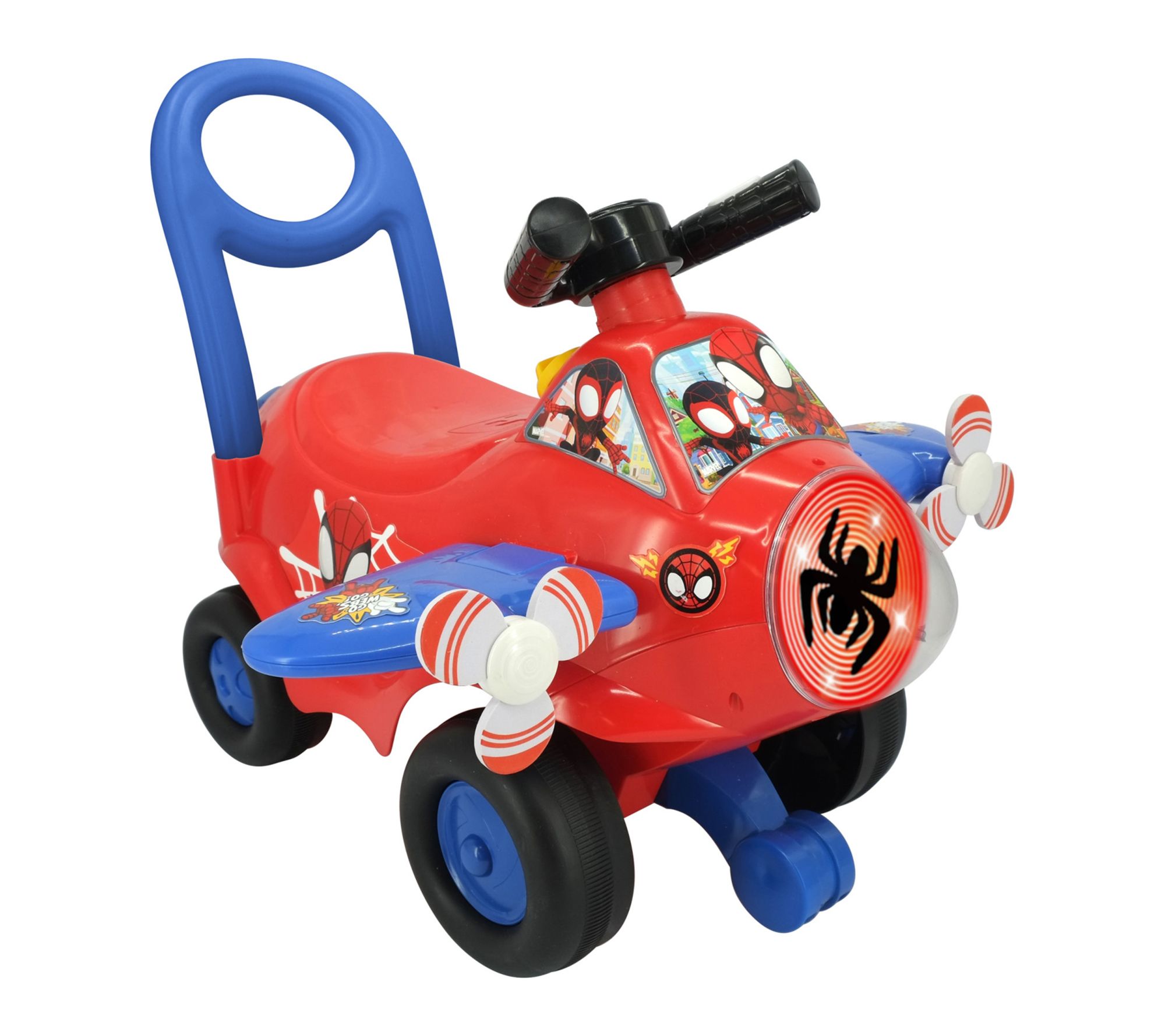 Kiddieland Marvel Spidey Activity Plane Ride On