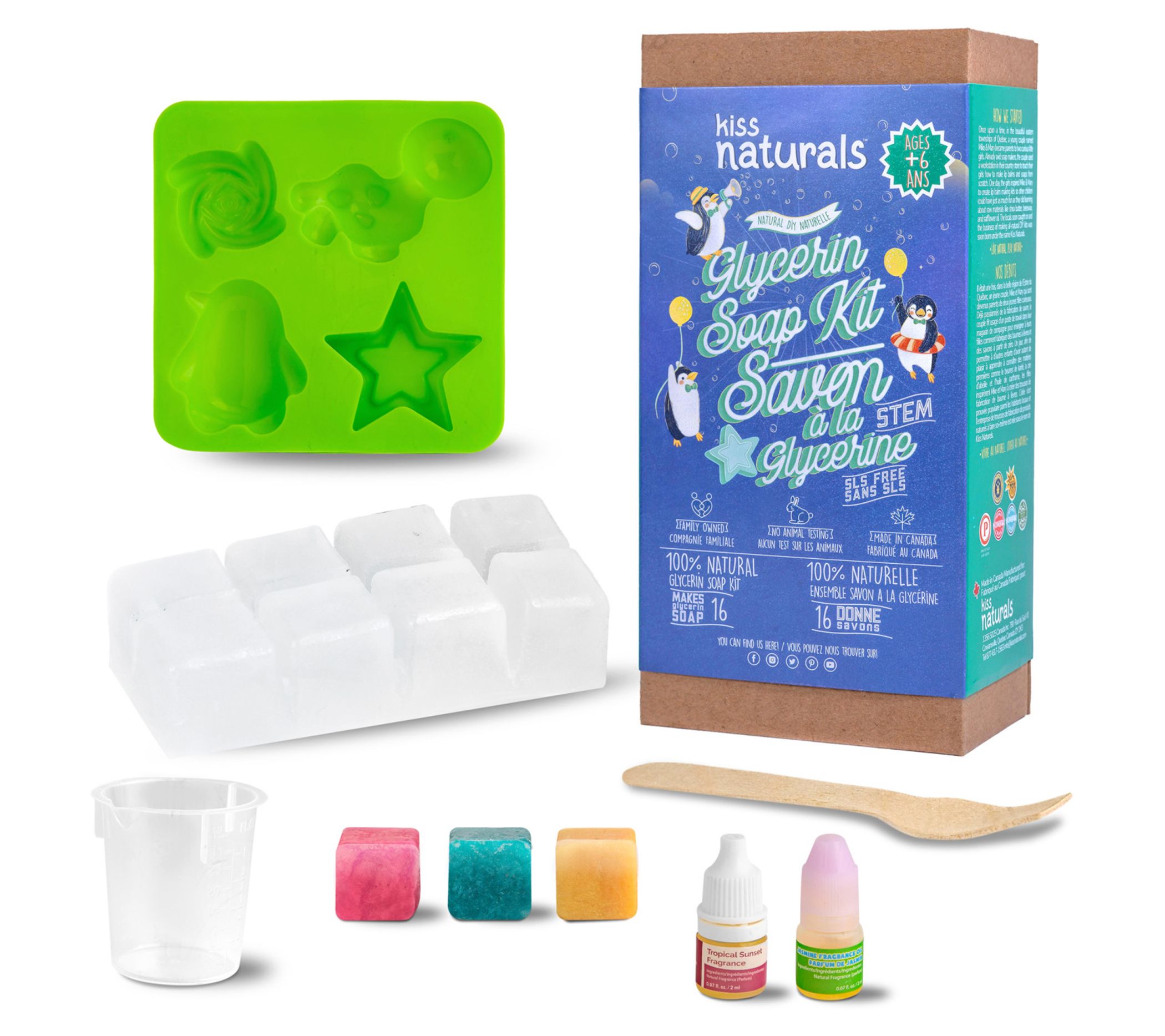 Kiss Natural Kids DIY Make Your Own Glycerin Soap Kit