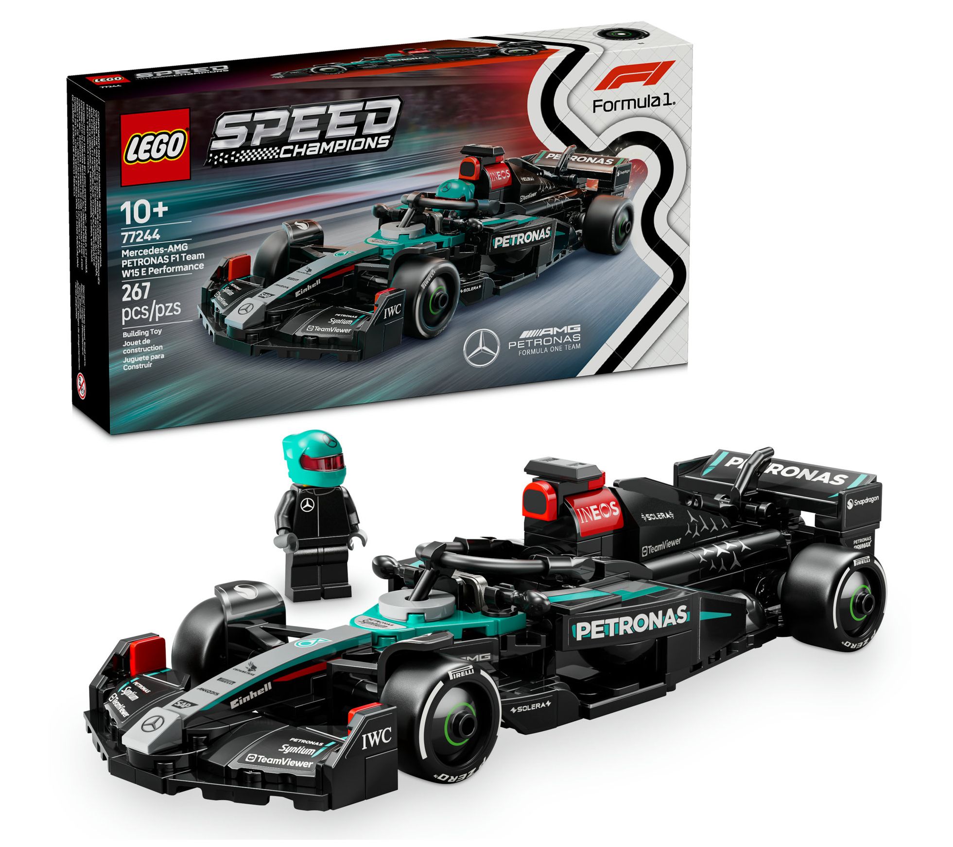 LEGO Speed Champions Mercedes-AMG  F1 W15 RaceCar Toy Vehicle