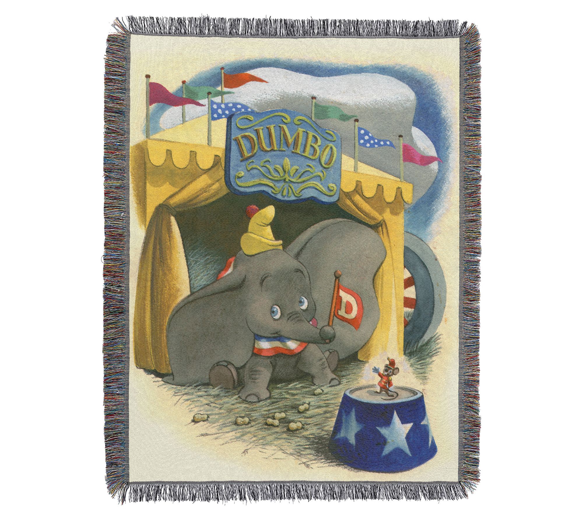 The Northwest Group Disney Traveling Dumbo Woven Blanket