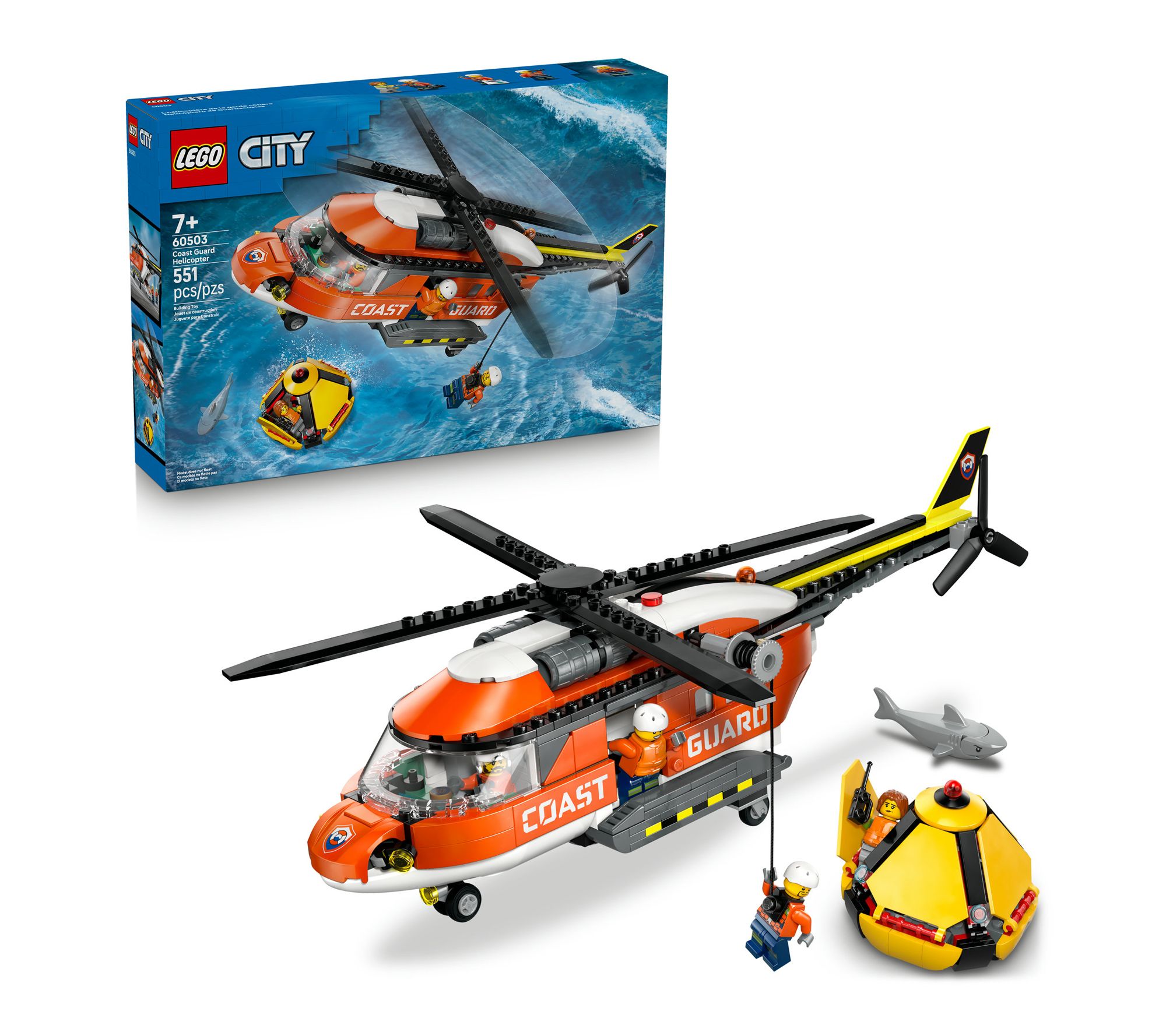 LEGO City Coast Guard Helicopter Toy Building Set 60503
