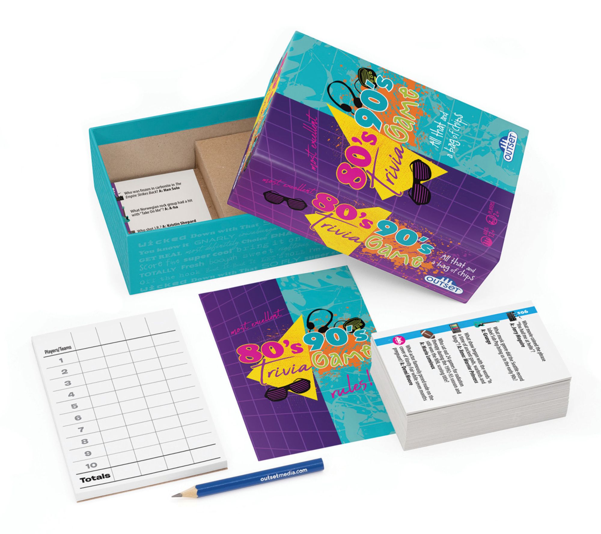 Outset Media 80's 90's Trivia Party Game