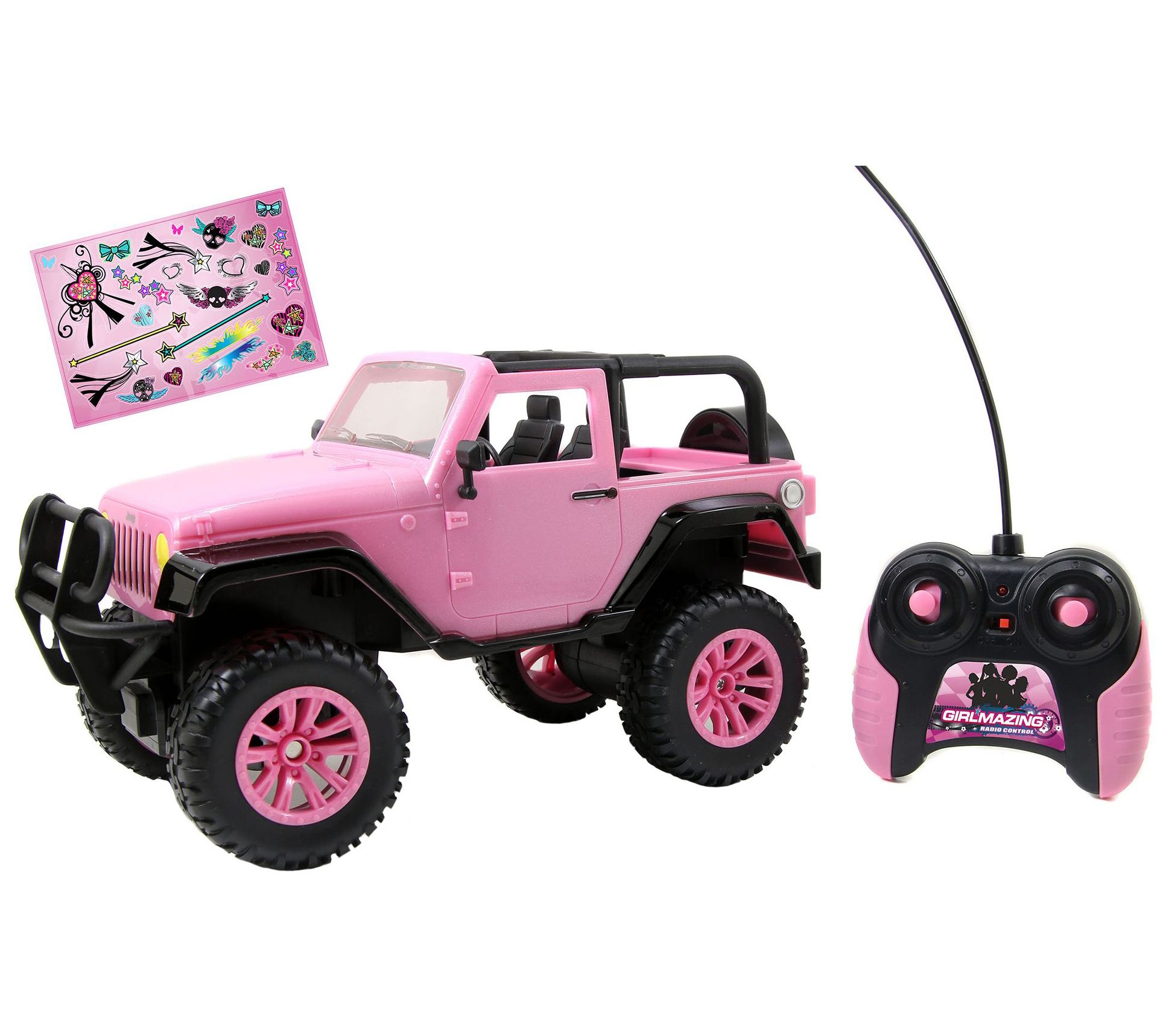 16 Scale Remote Control Pink Jeep 