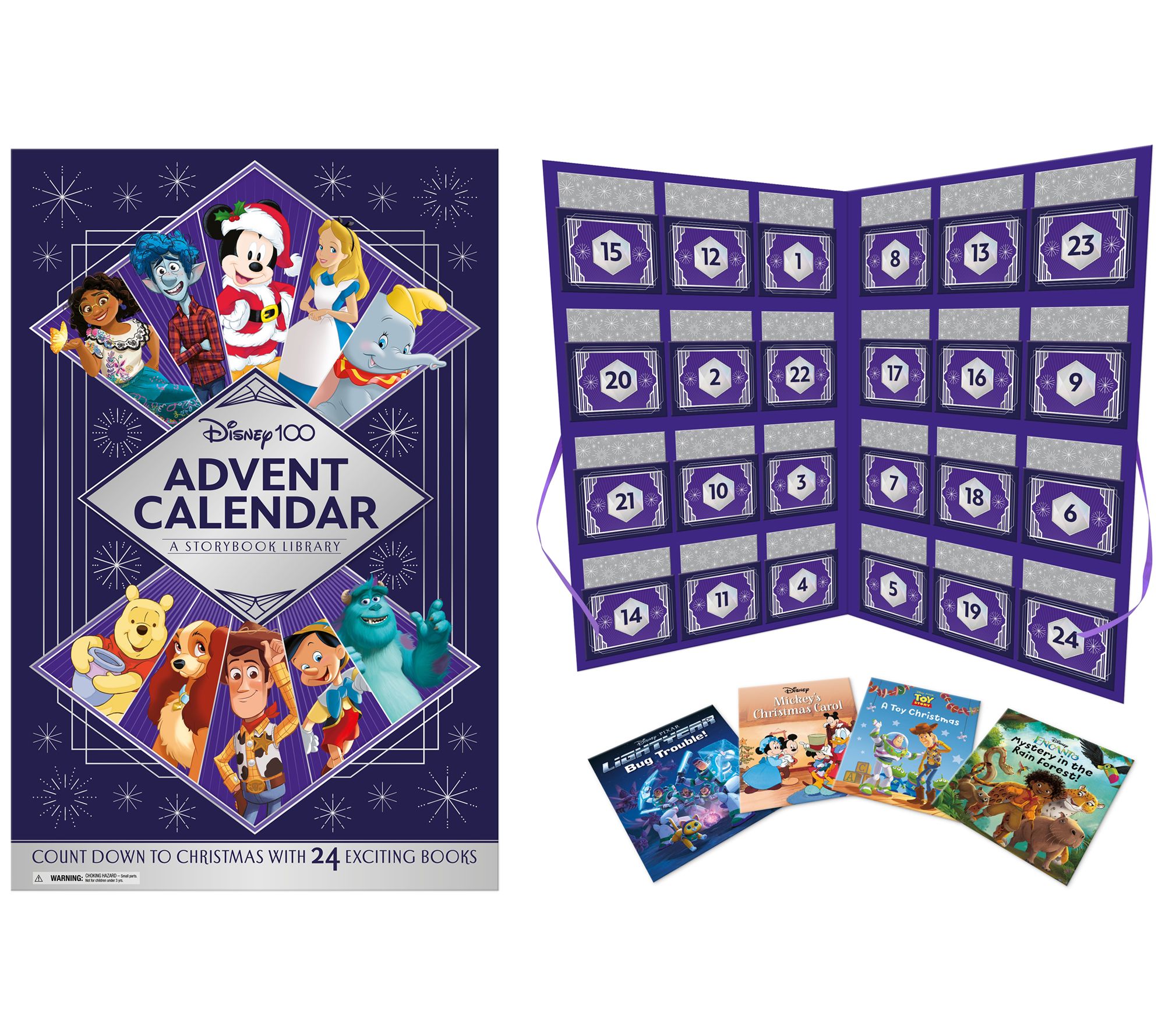 Books　w/　24　Disney100　Advent　Storybook　Calendar