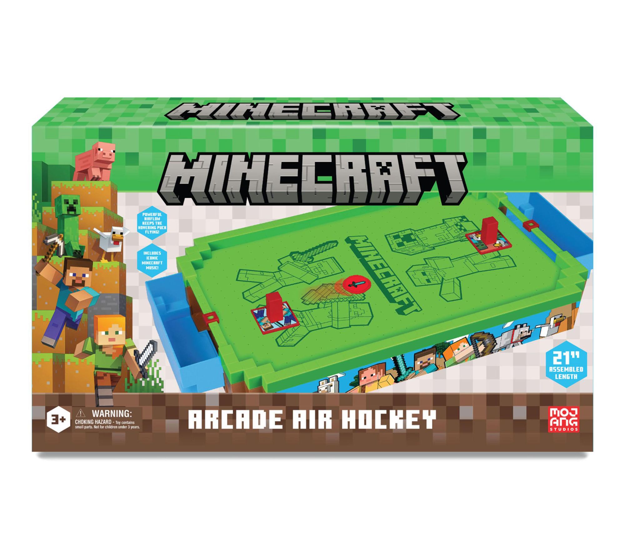 Minecraft Arcade Air Hockey Overworld Premium Series Game