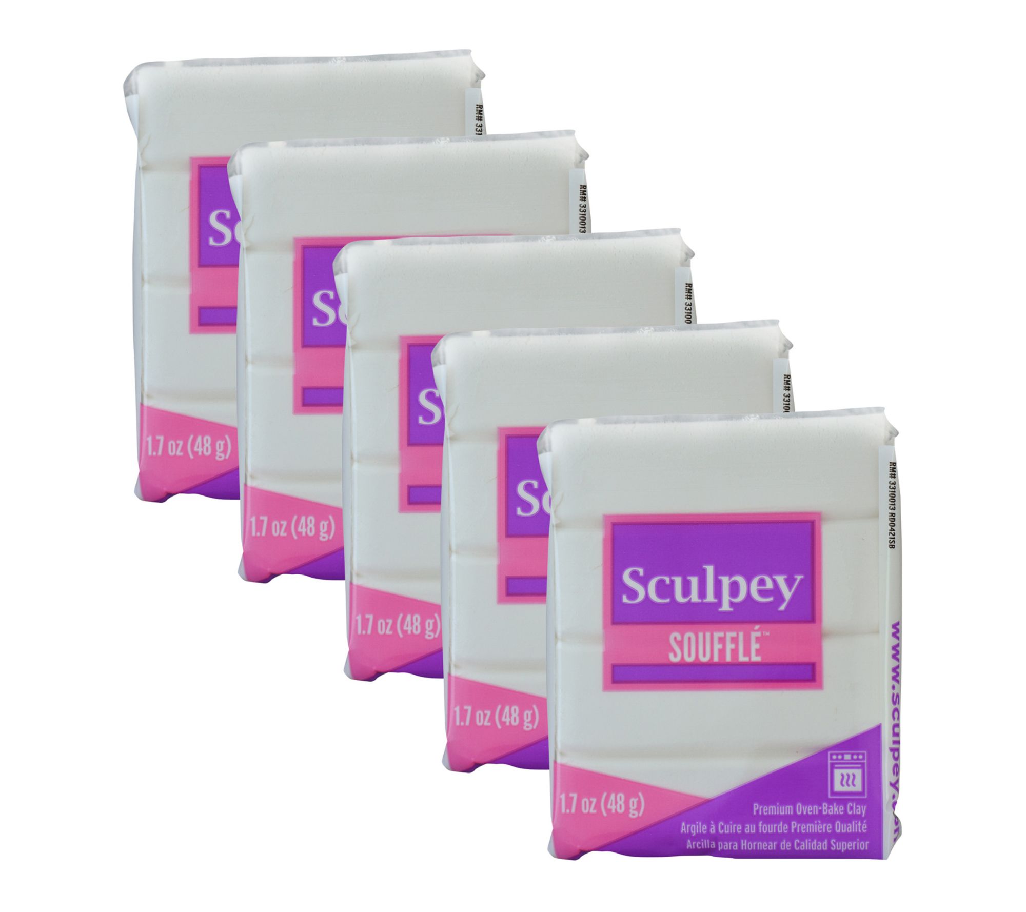 Sculpey Souffle 5 Pack Polymer Oven Bake Clay