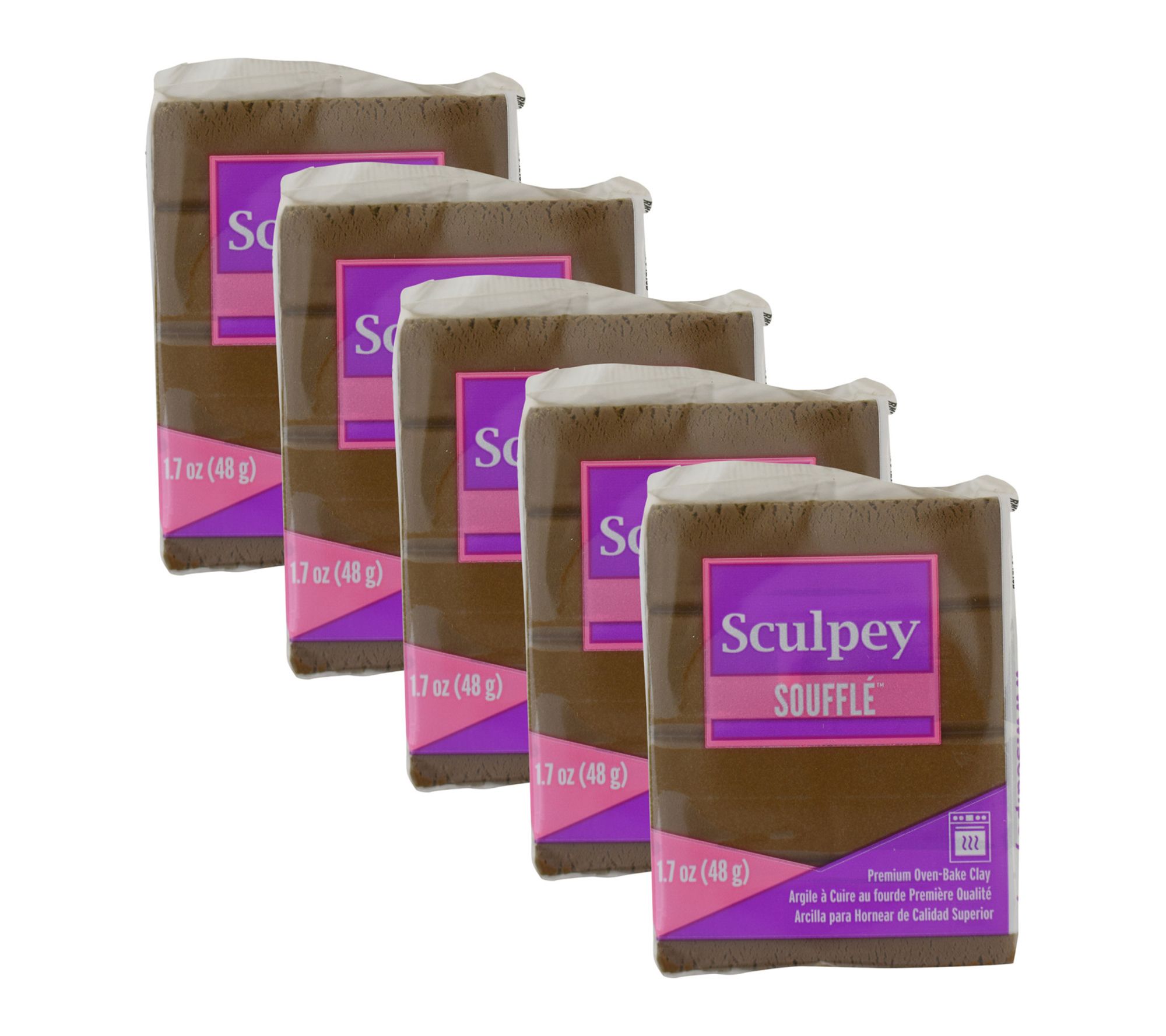 Sculpey Souffle 5 Pack Polymer Oven Bake Clay