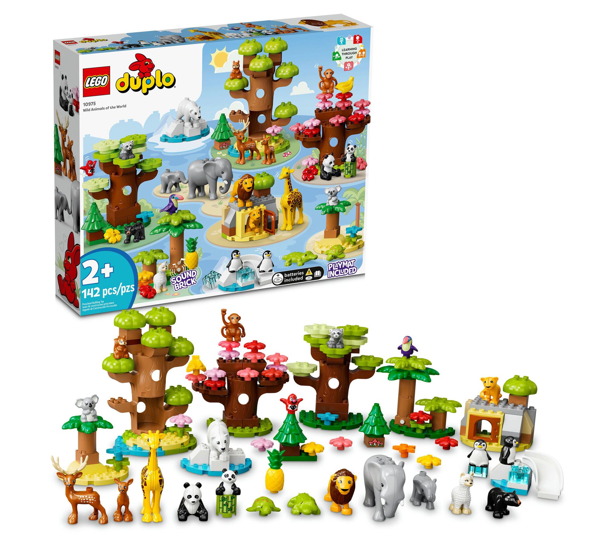 LEGO DUPLO Wild Animals of the World 10975 Build Set 142 Pcs QVC