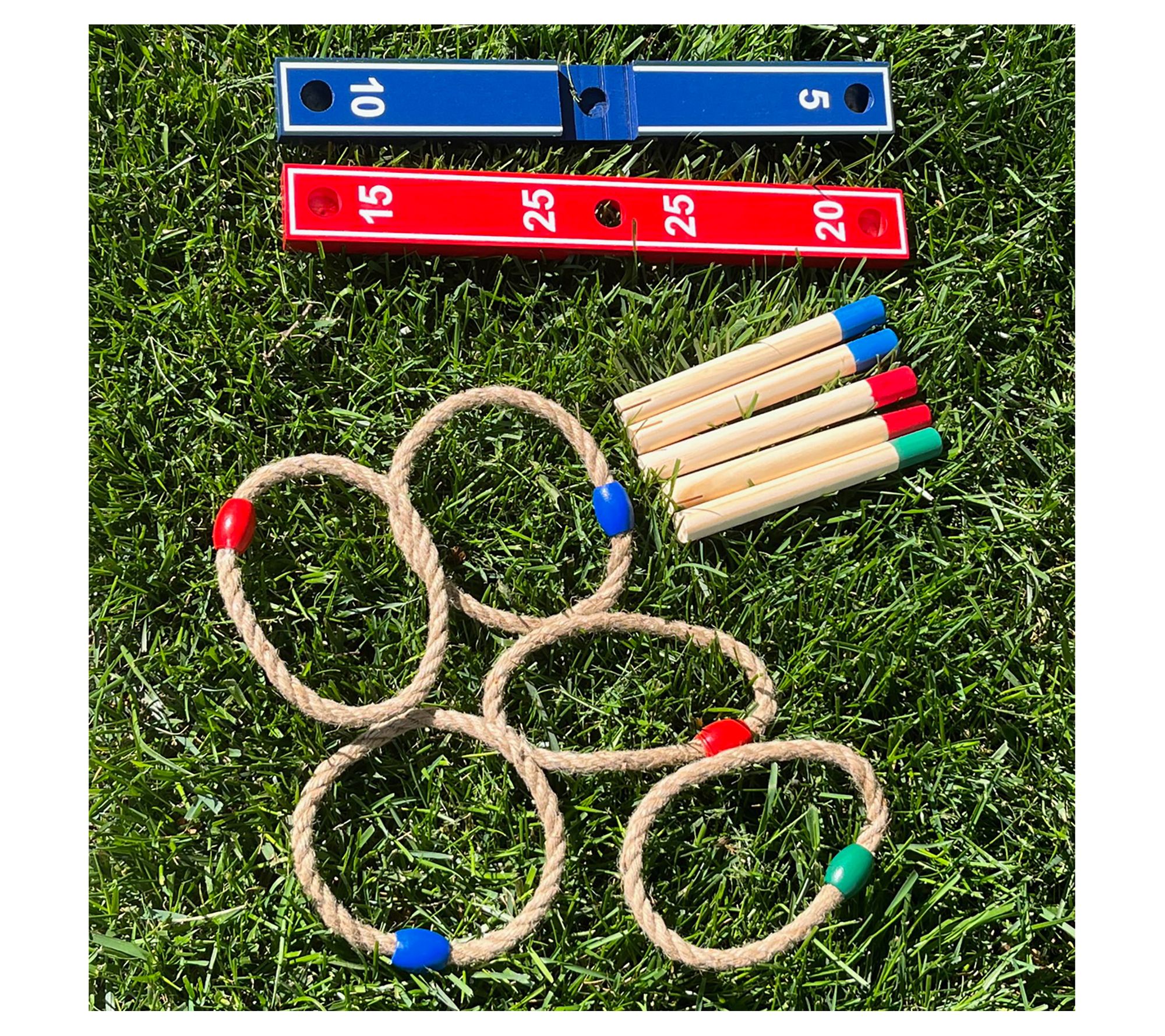 B3 Games Giant Quoits Wooden Ring Toss Game - QVC.com