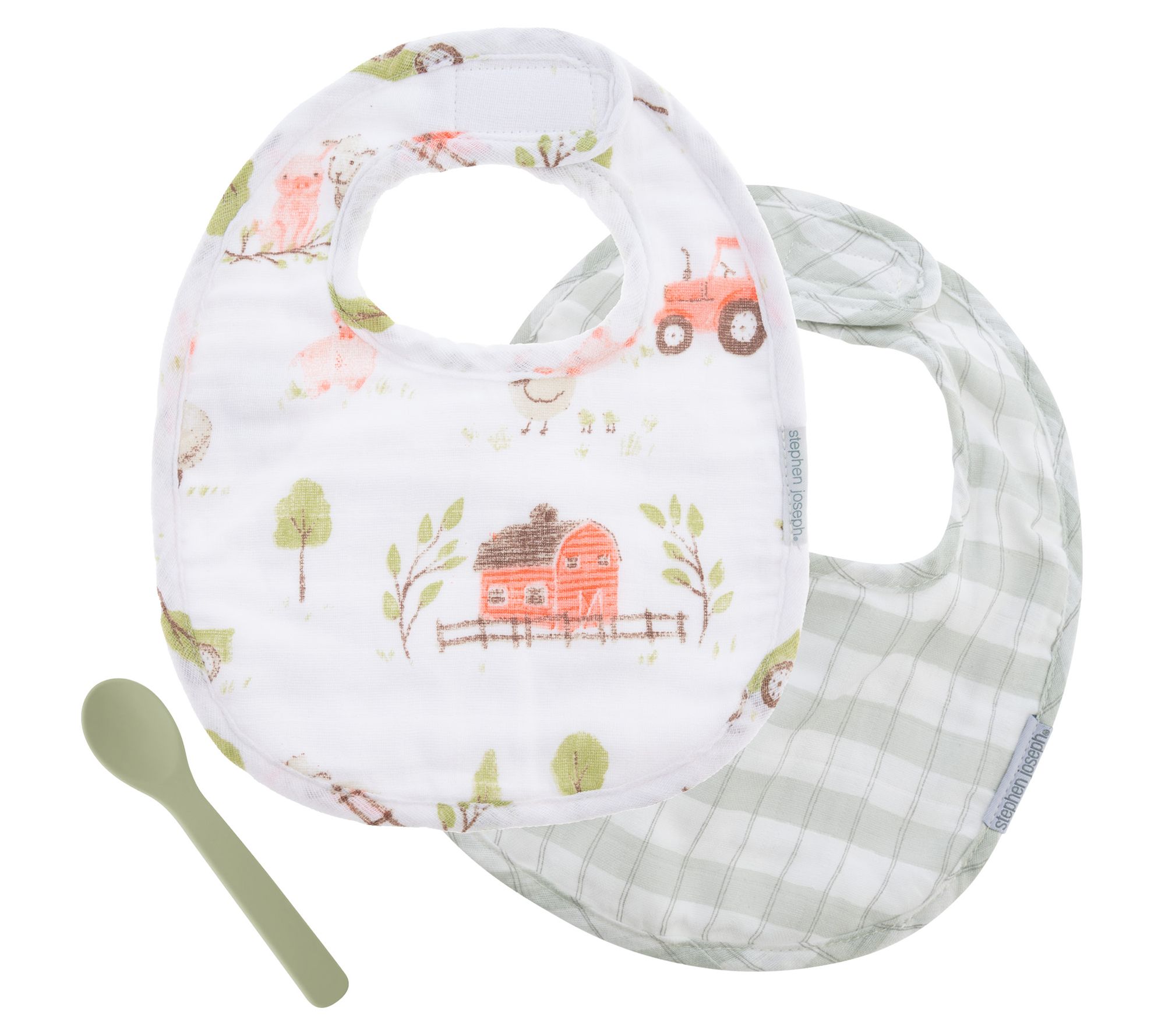 Stephen Joseph Baby Muslin Bib Sets